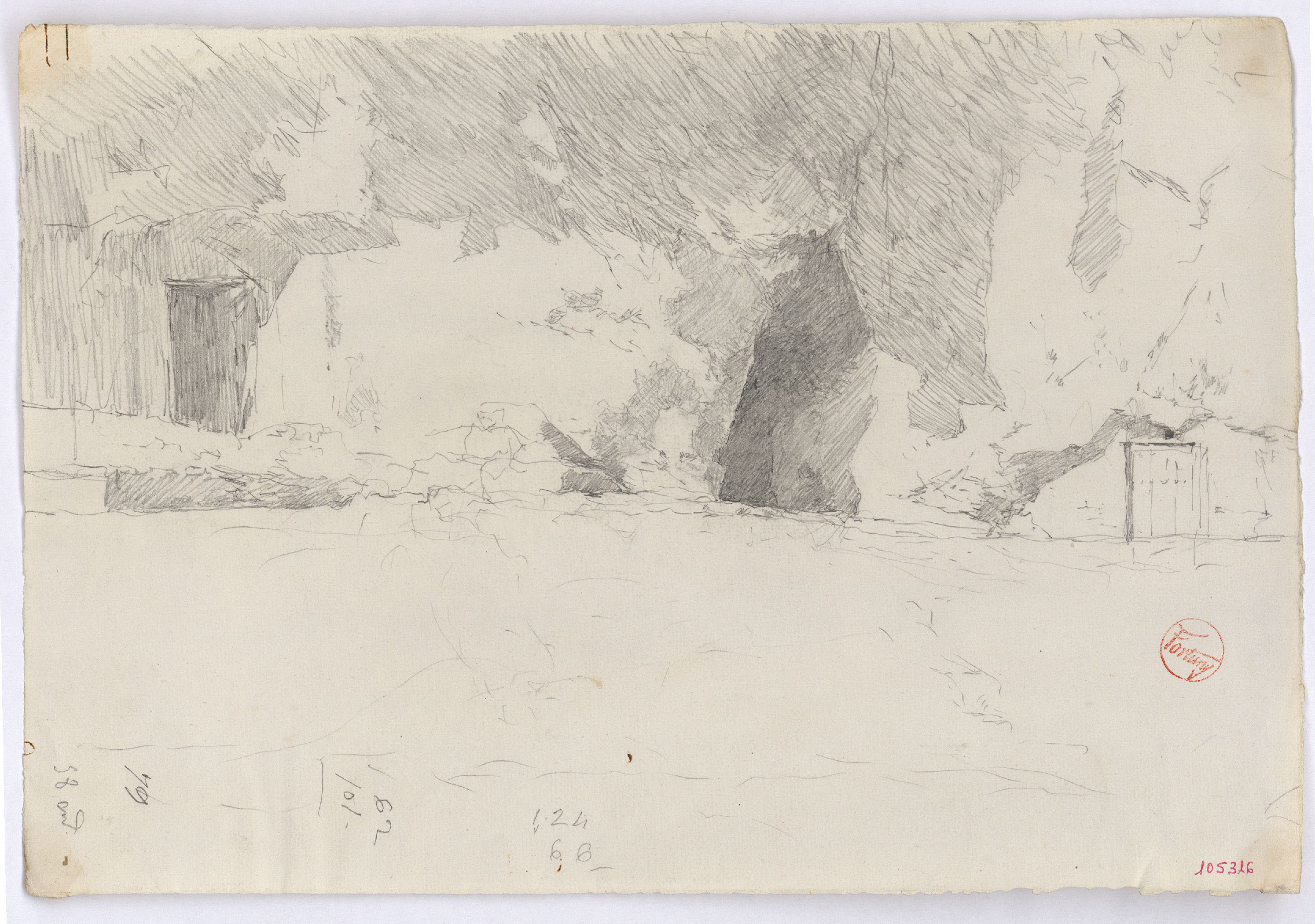 image for: Marià Fortuny - Estudi per al quadre «Cova de gitanos» - Cap a 1871