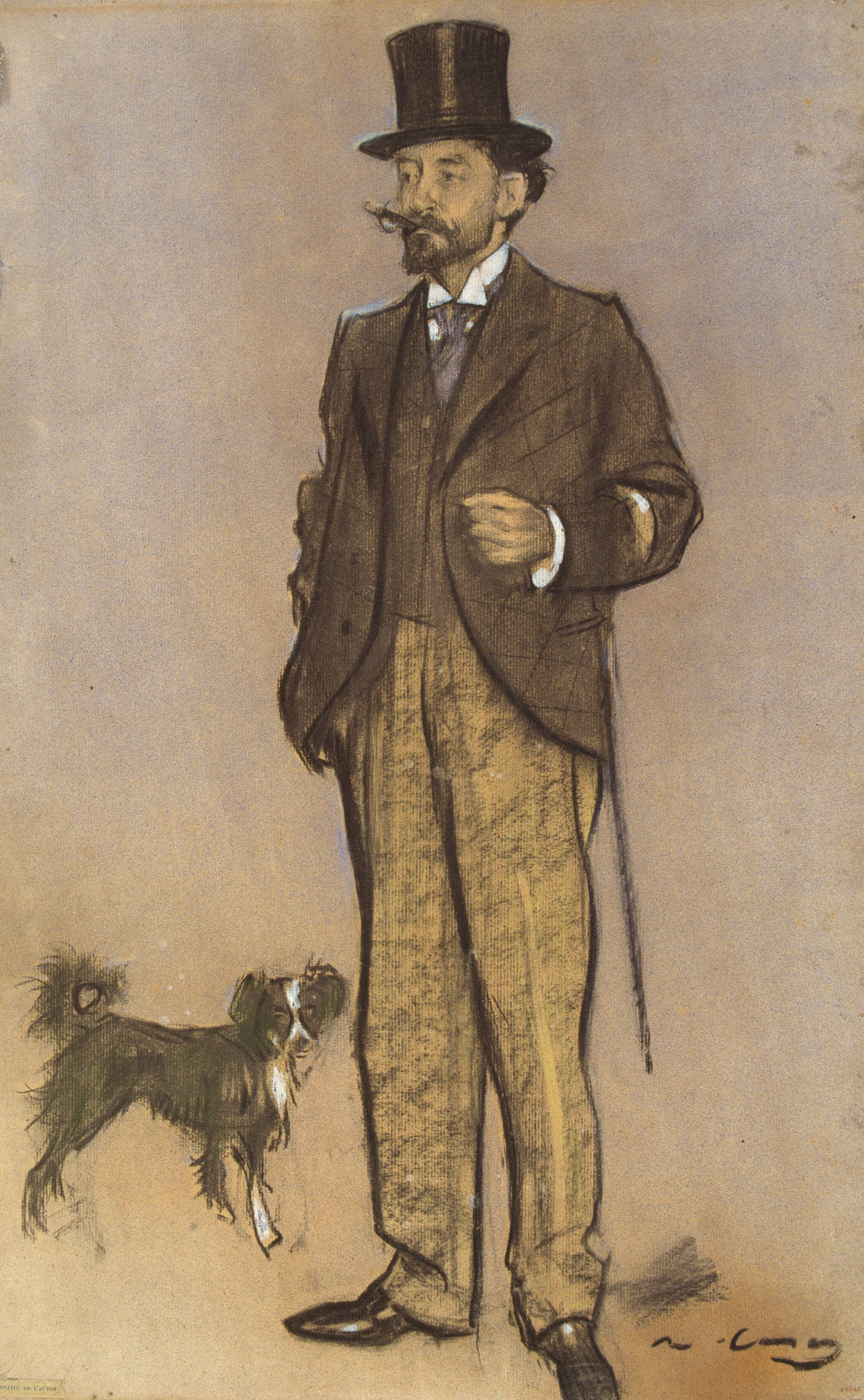 image for: Ramon Casas - Retrat de Lluís Figuerola - Cap a 1897-1898