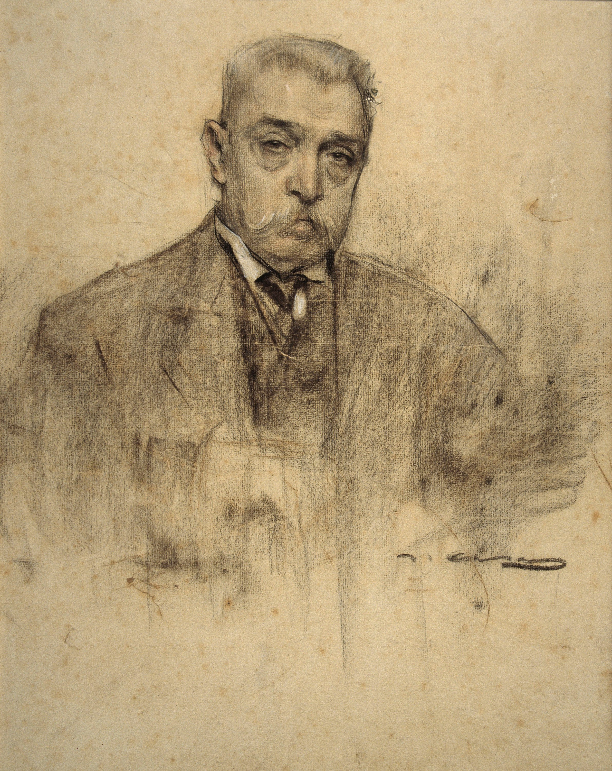 image for: Ramon Casas - Retrat de Pere Falqués - Cap a 1905-1907