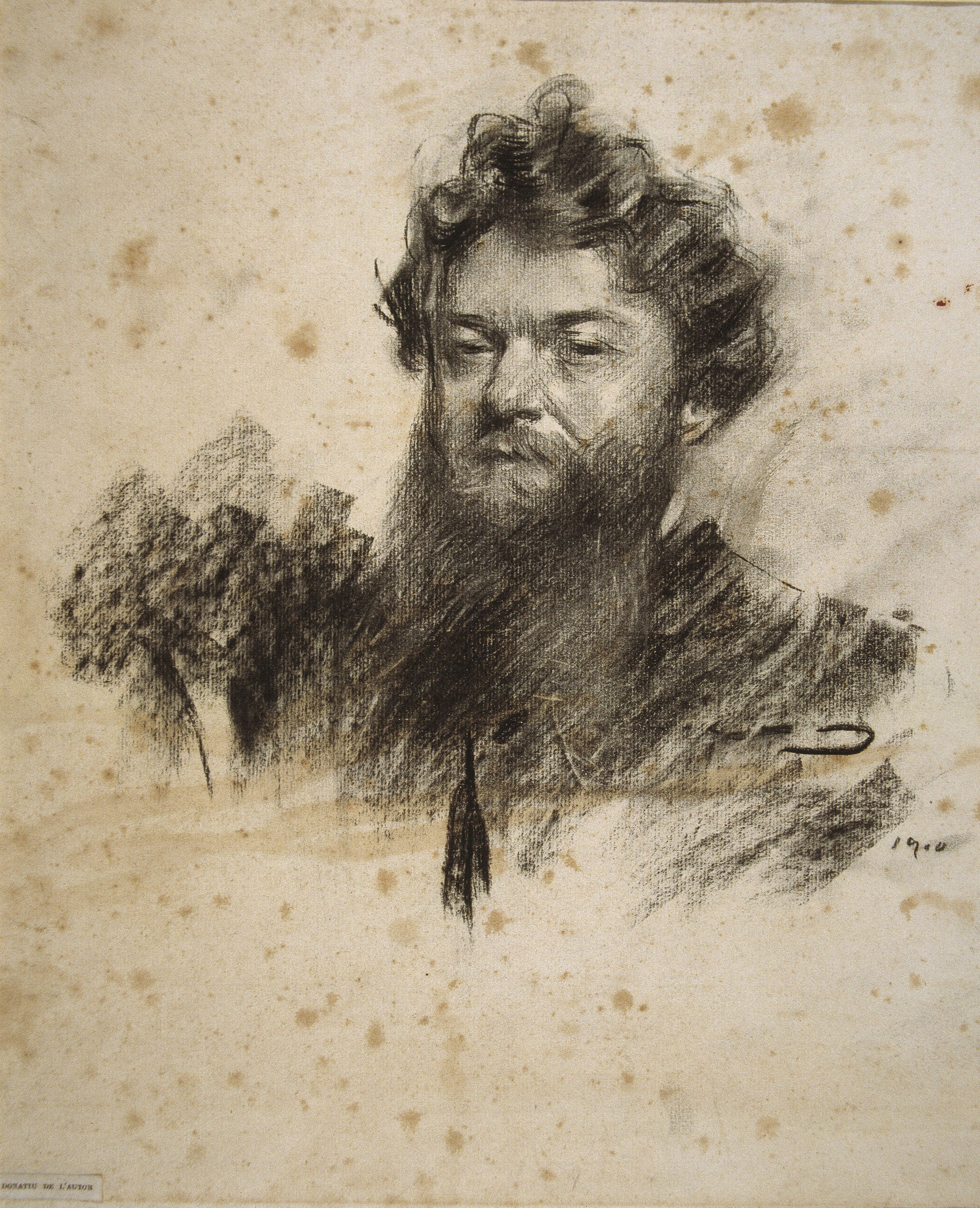 image for: Ramon Casas - Retrat de Charles Cottet - 1900