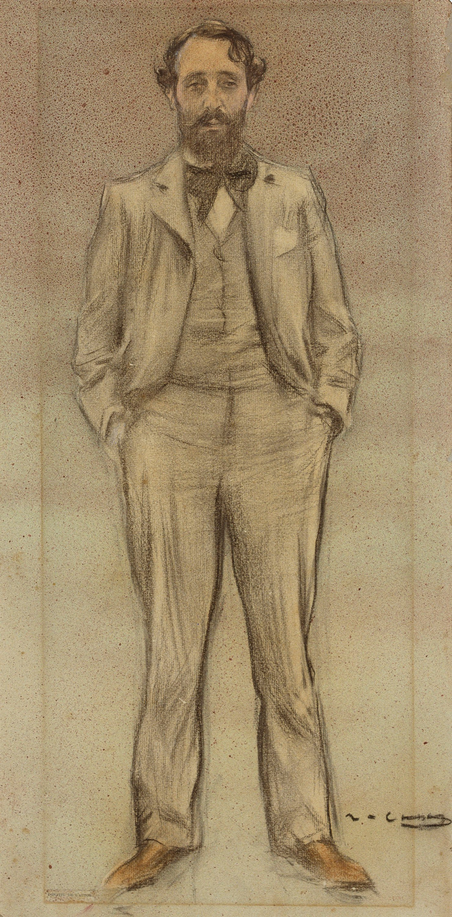 image for: Ramon Casas - Retrat d&#039;Enric Clarasó - Cap a 1897-1899