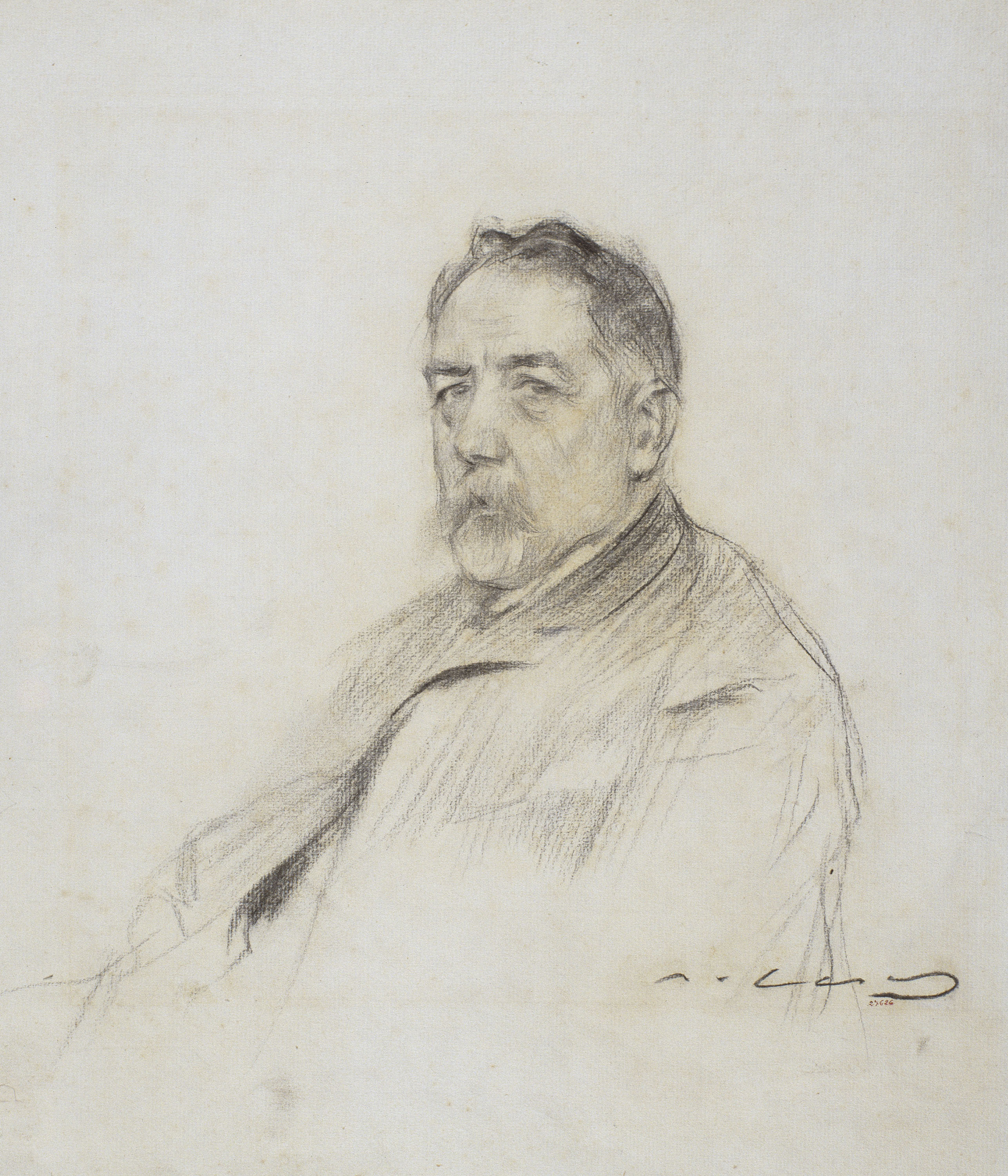 image for: Ramon Casas - Retrat de Josep Pin i Soler - Cap a 1903