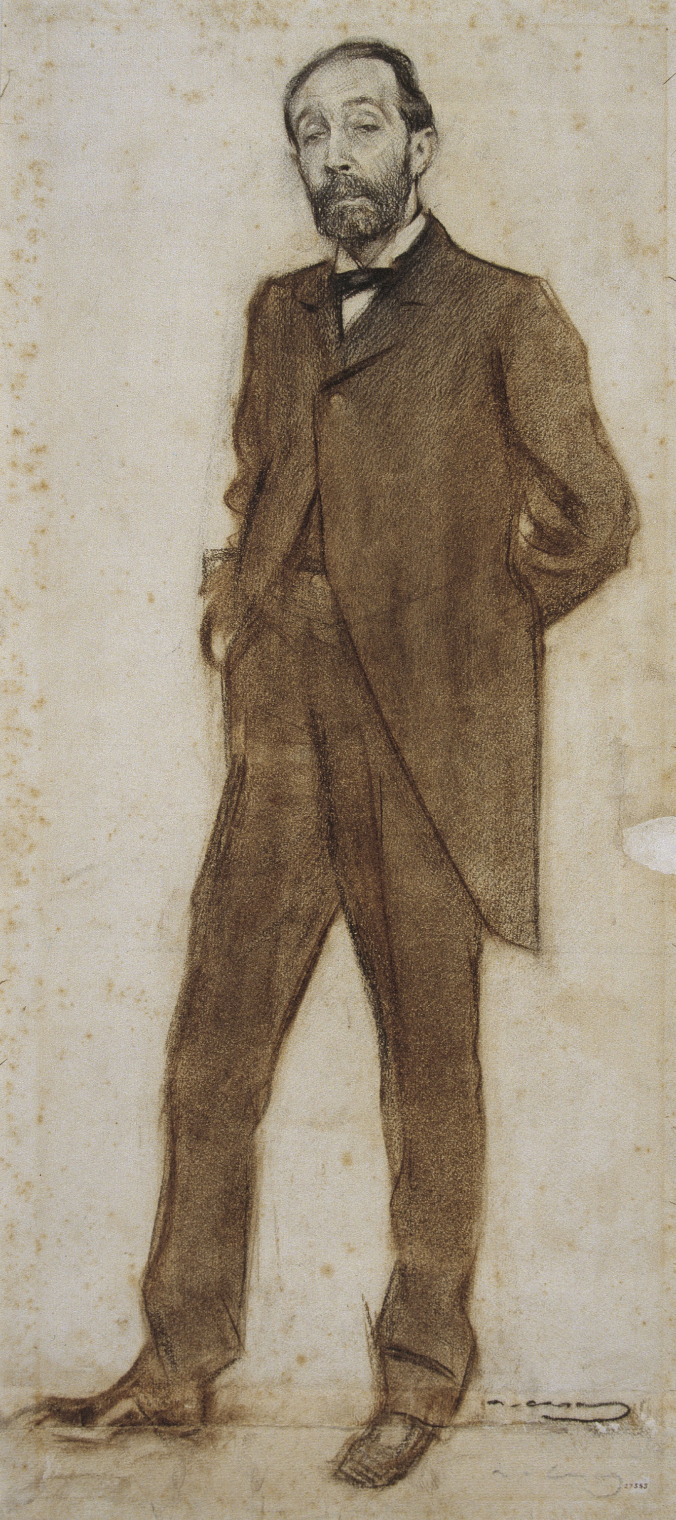 image for: Ramon Casas - Retrat de Bartomeu Robert - Cap a 1900