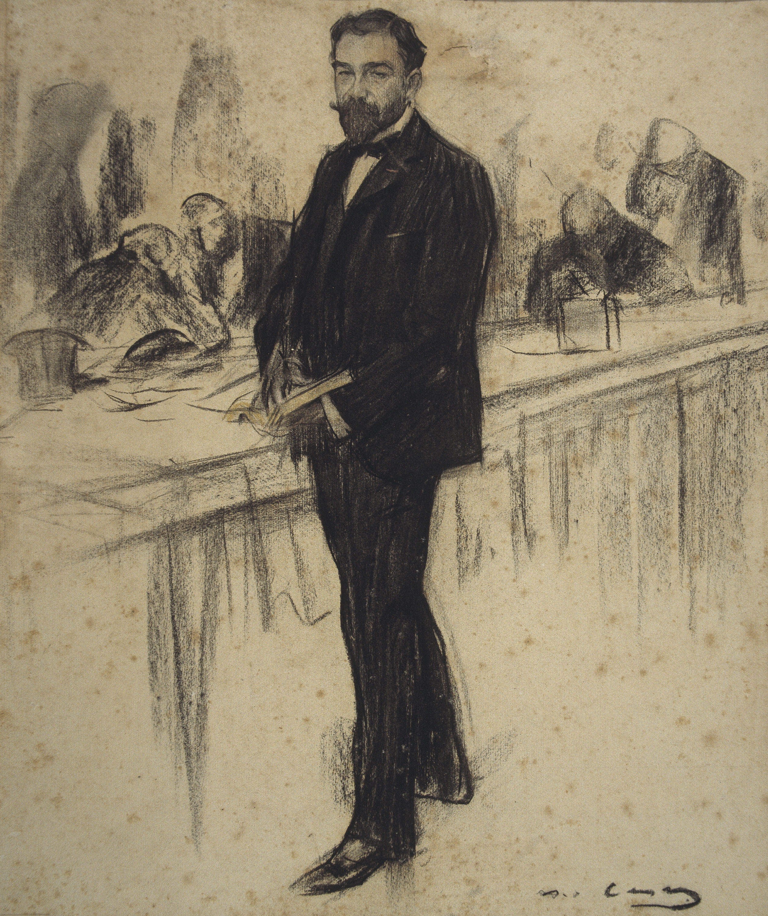 image for: Ramon Casas - Retrat d&#039;Agustí Querol - 1900
