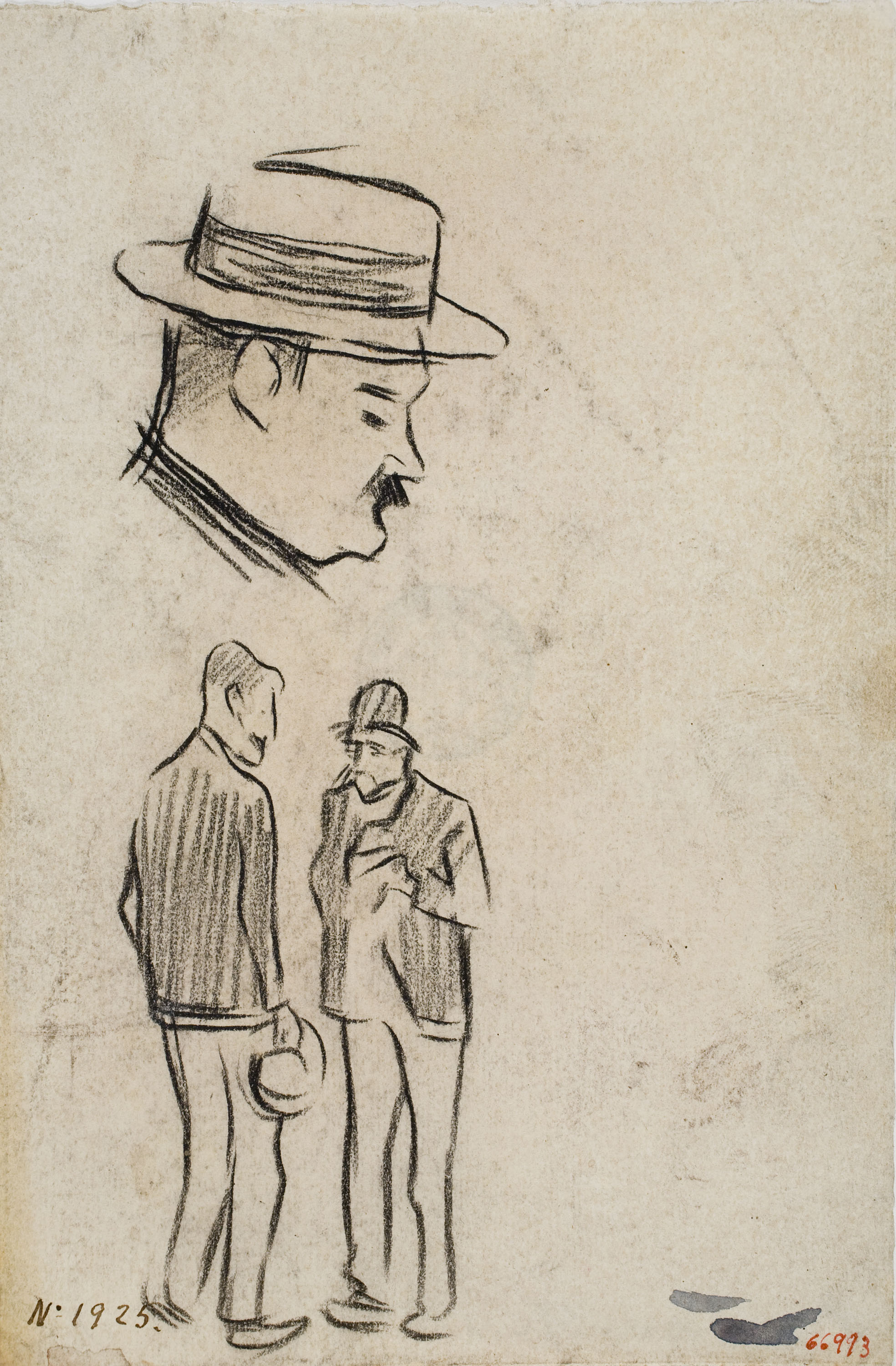 image for: Isidre Nonell - Apunt de figures - Cap a 1894