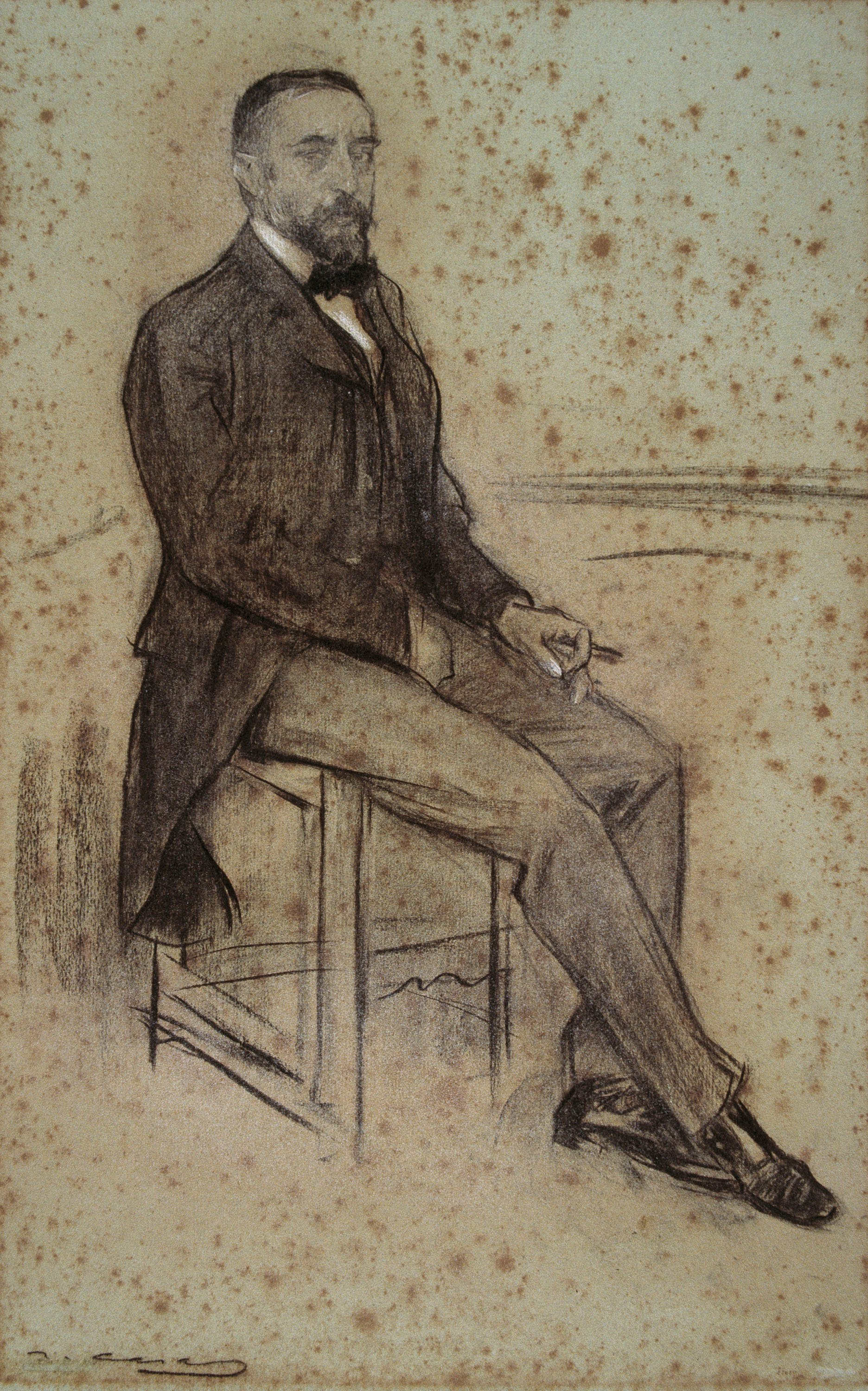 image for: Ramon Casas - Retrat de Miquel Àngel Fargas - Cap a 1897-1899