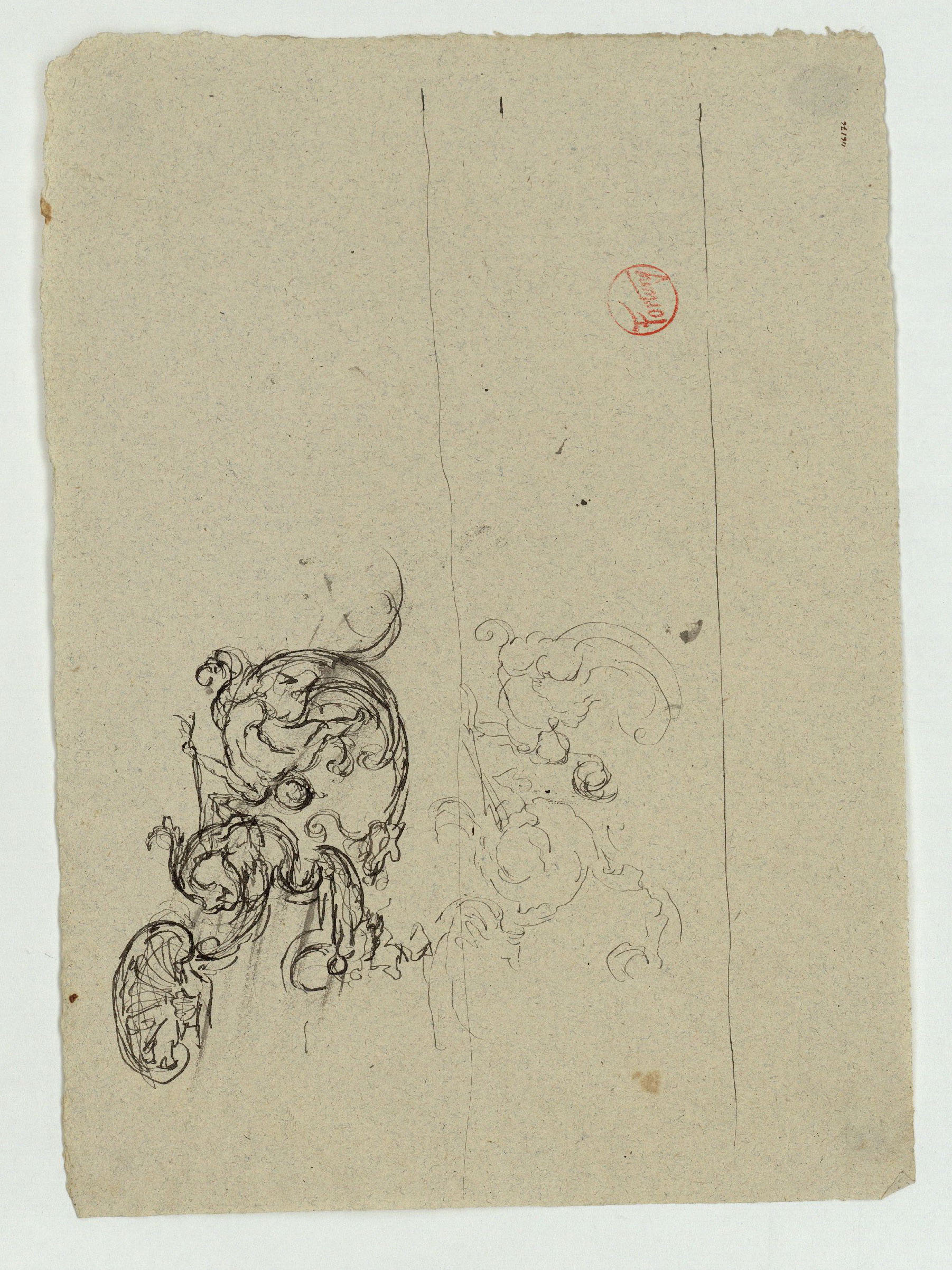 image for: Marià Fortuny - Motiu ornamental - Cap a 1863-1870