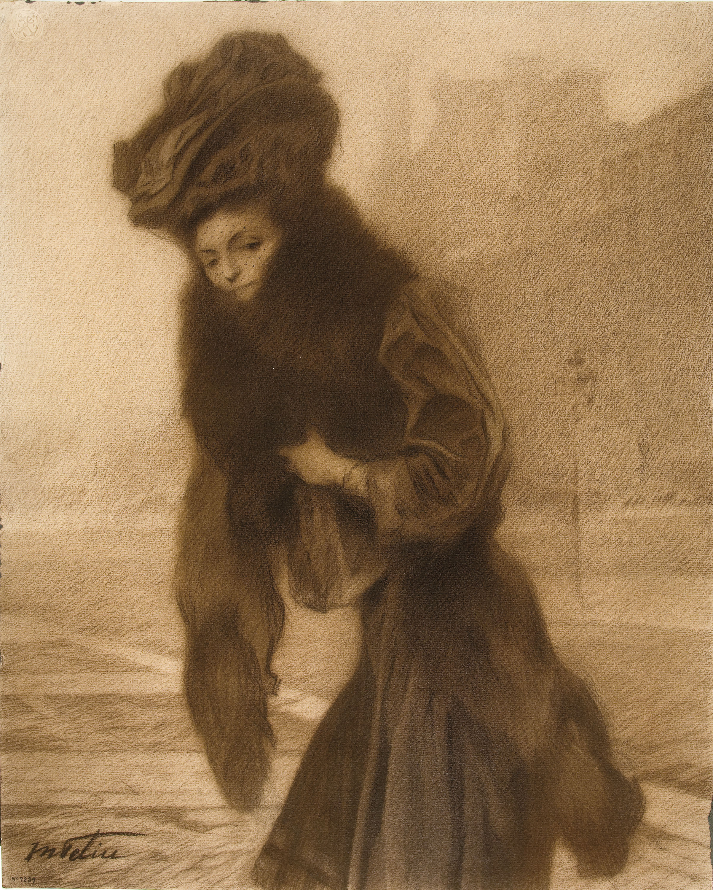 image for: Manuel Feliu de Lemus - Estudi per a un retrat femení - 1907