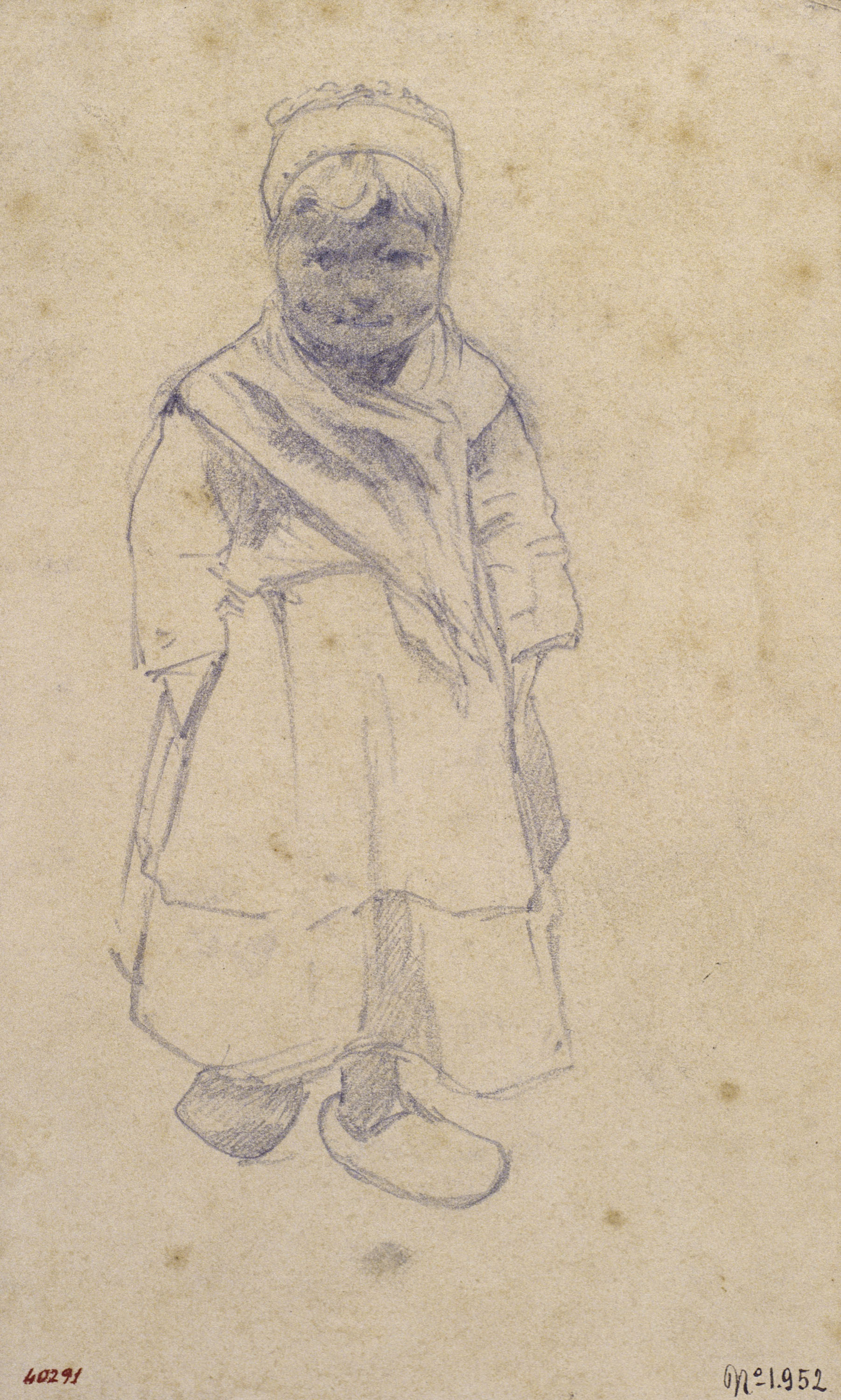 image for: Santiago Rusiñol - Noia amb esclops - Cap a 1883