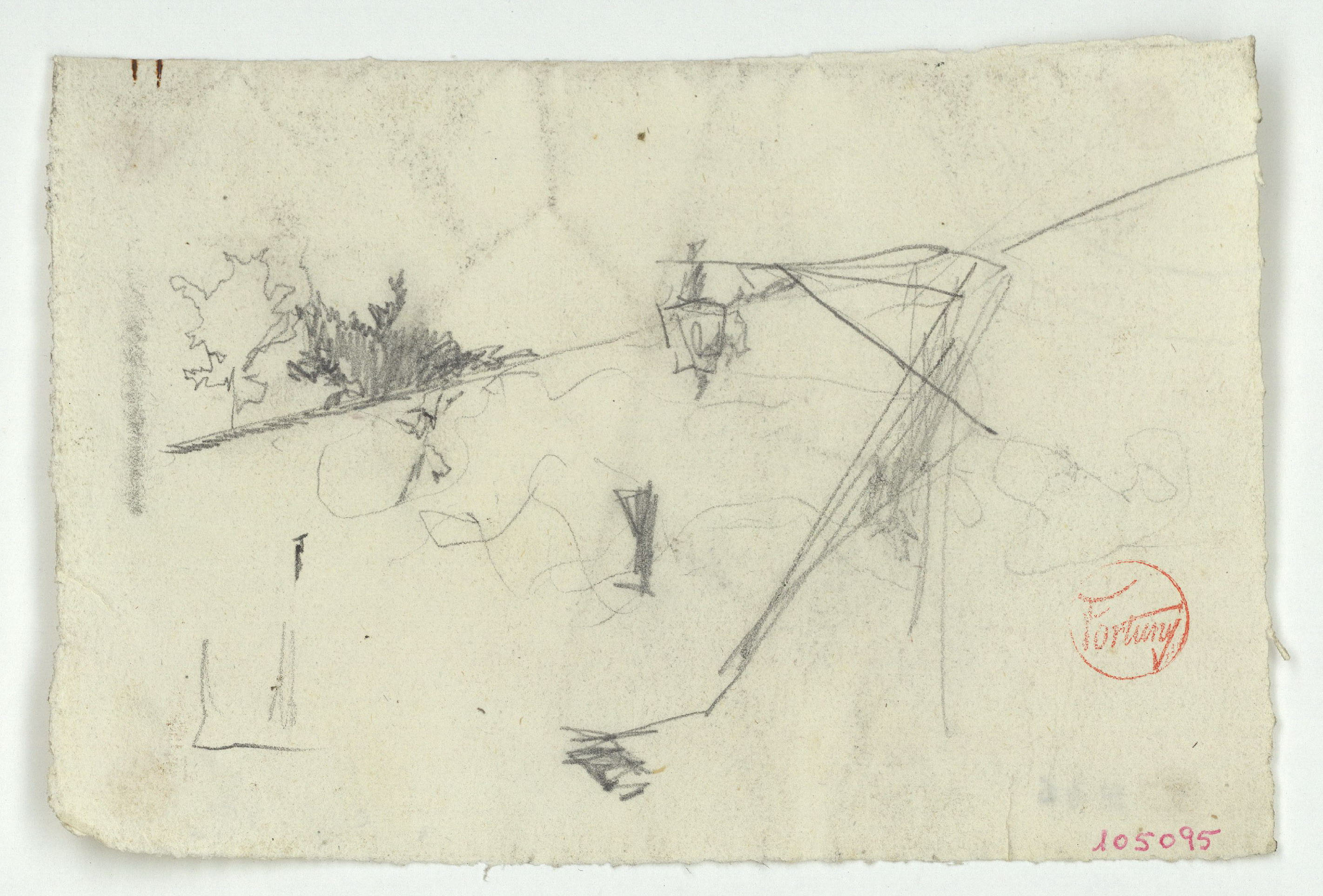 image for: Marià Fortuny - Mur i fanal - Cap a 1870-1872