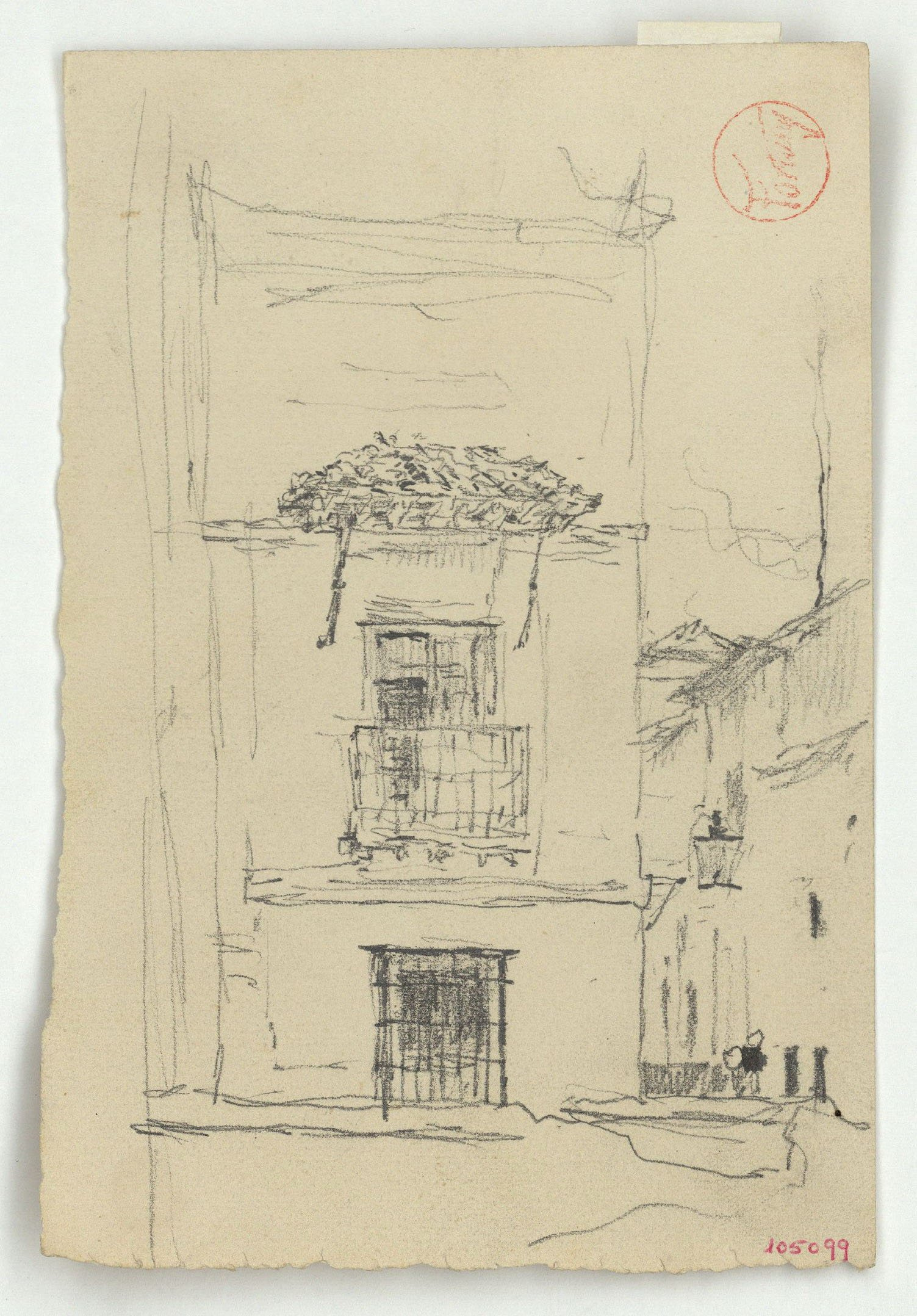 image for: Marià Fortuny - Estudi per al quadre «L&#039;Ajuntament vell de Granada» - Cap a 1872