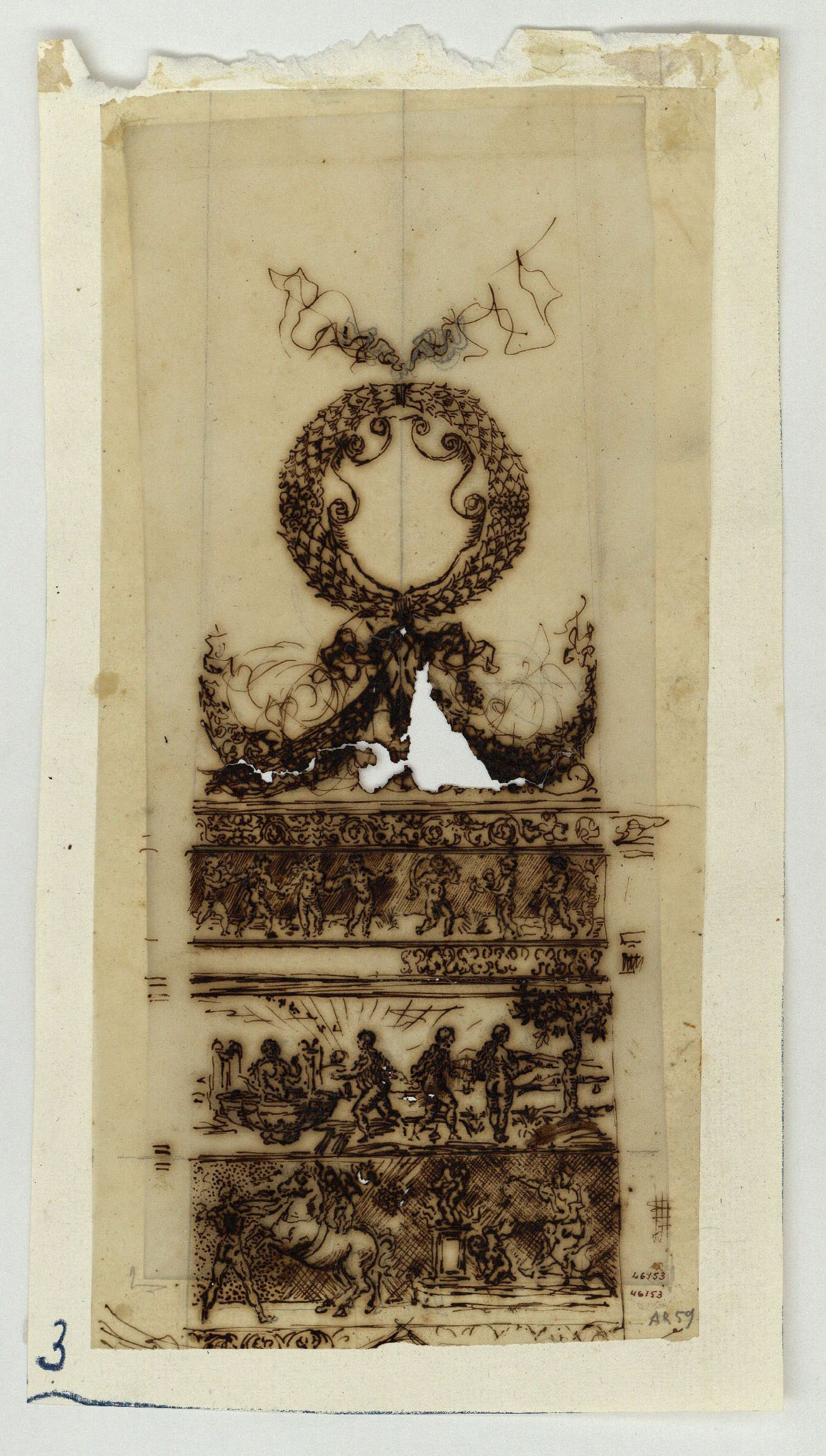 image for: Marià Fortuny - Calc de fulla d&#039;espasa d&#039;estil renaixentista - Cap a 1867-1872