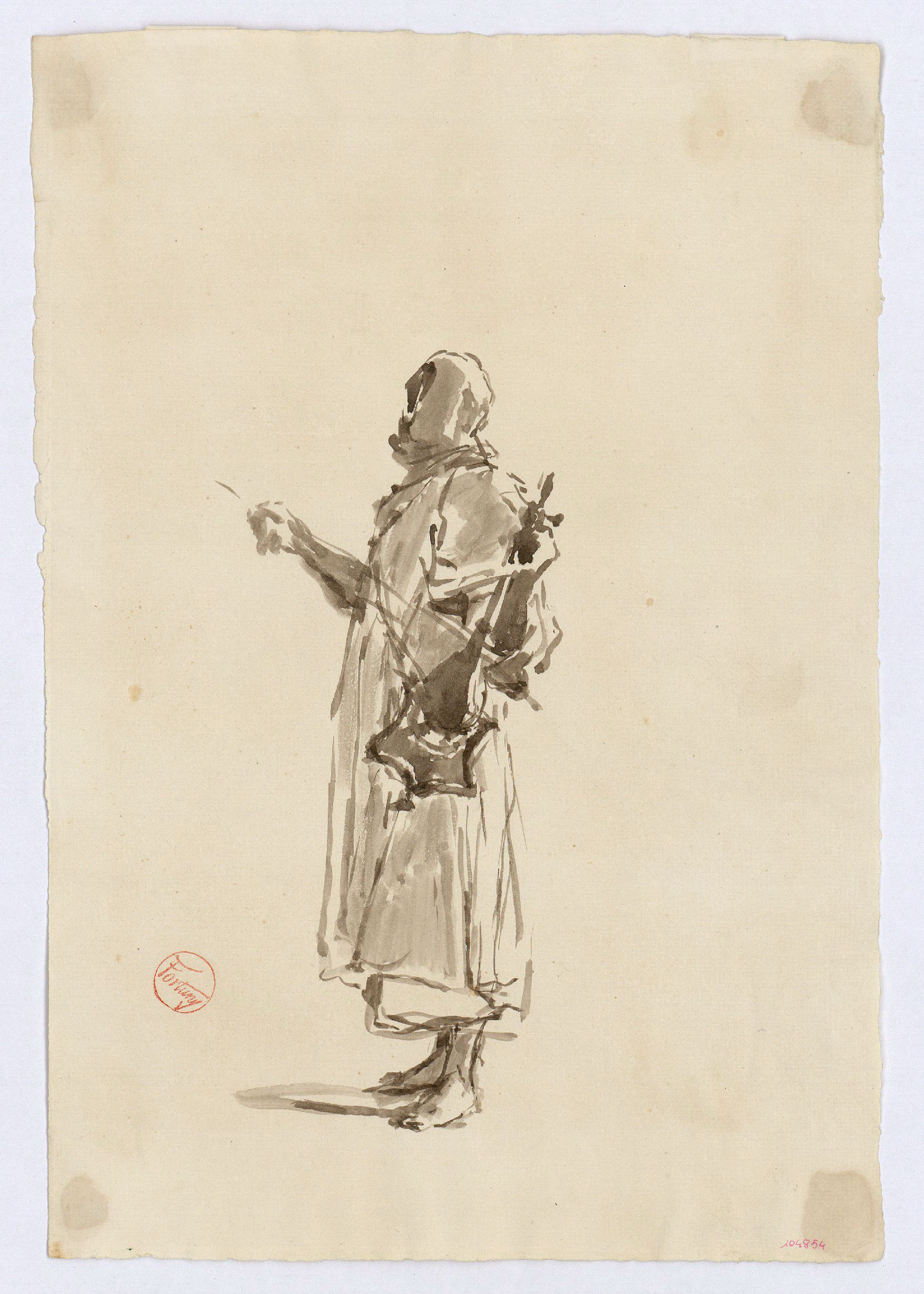 image for: Marià Fortuny - Estudi per al quadre «Músics àrabs» - Cap a 1872