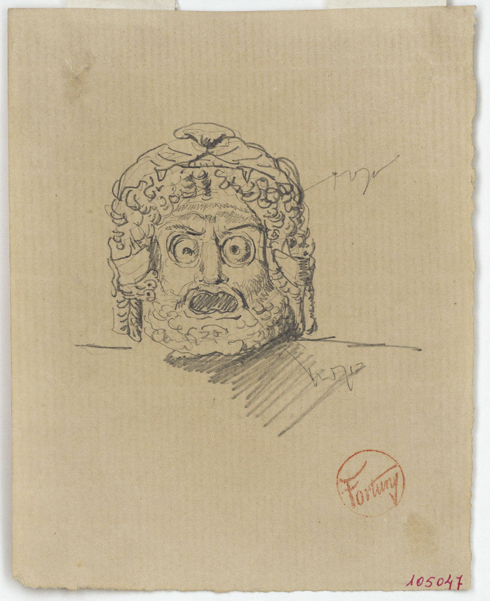 image for: Marià Fortuny - Màscara d&#039;estil clàssic - Cap a 1863-1872