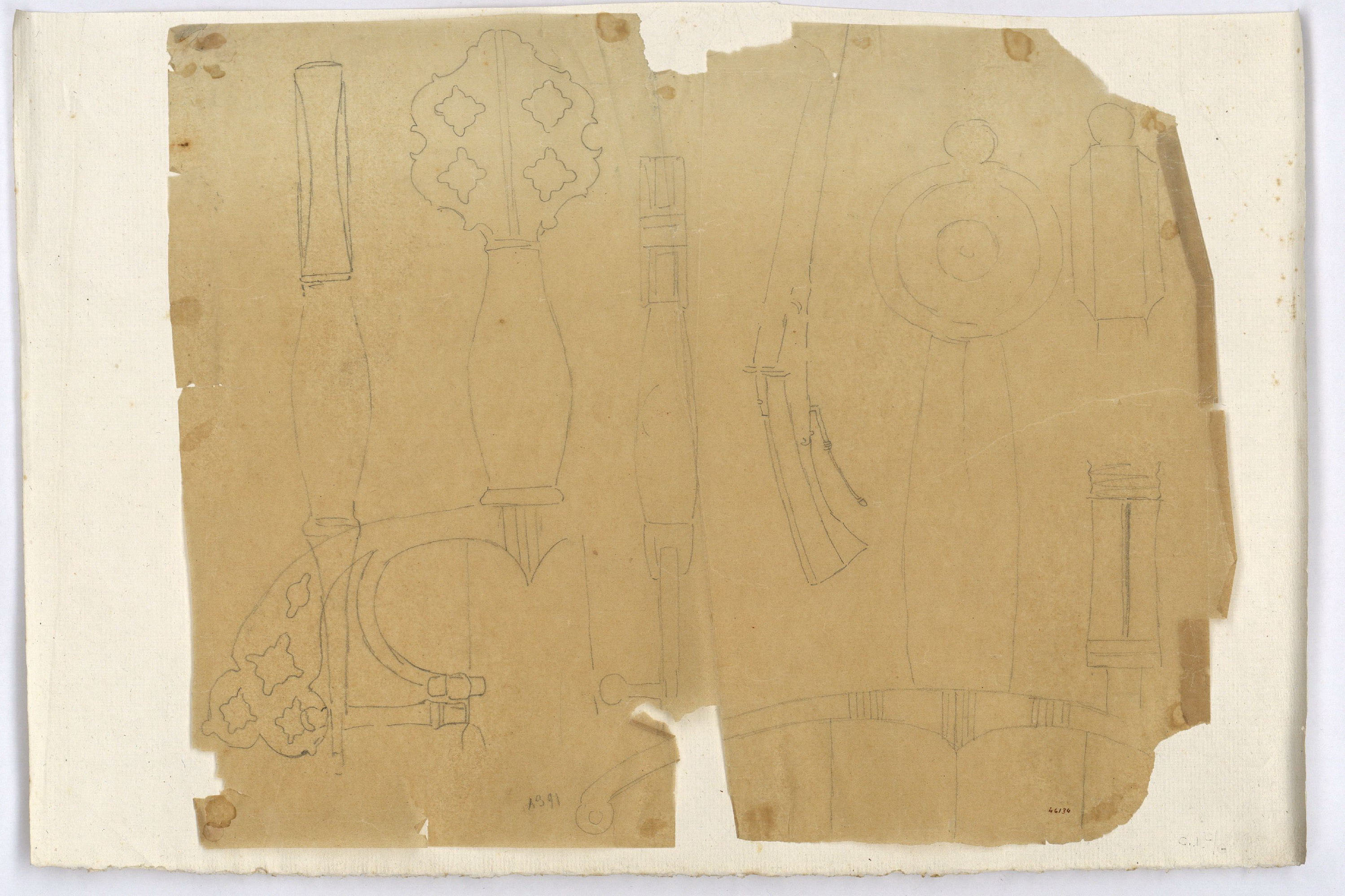 image for: Marià Fortuny - Espases d&#039;estil musulmà i armes de foc - Cap a 1870-1872