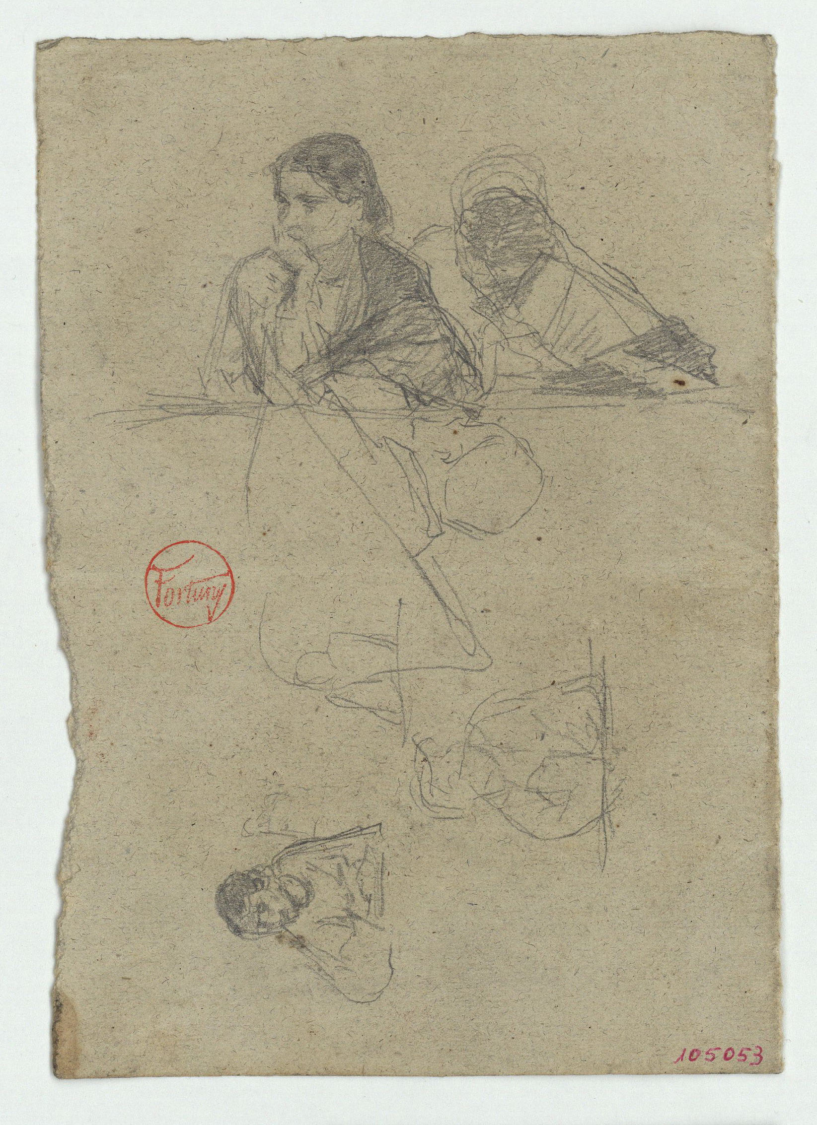 image for: Marià Fortuny - Figures en una llotja - Cap a 1863-1867