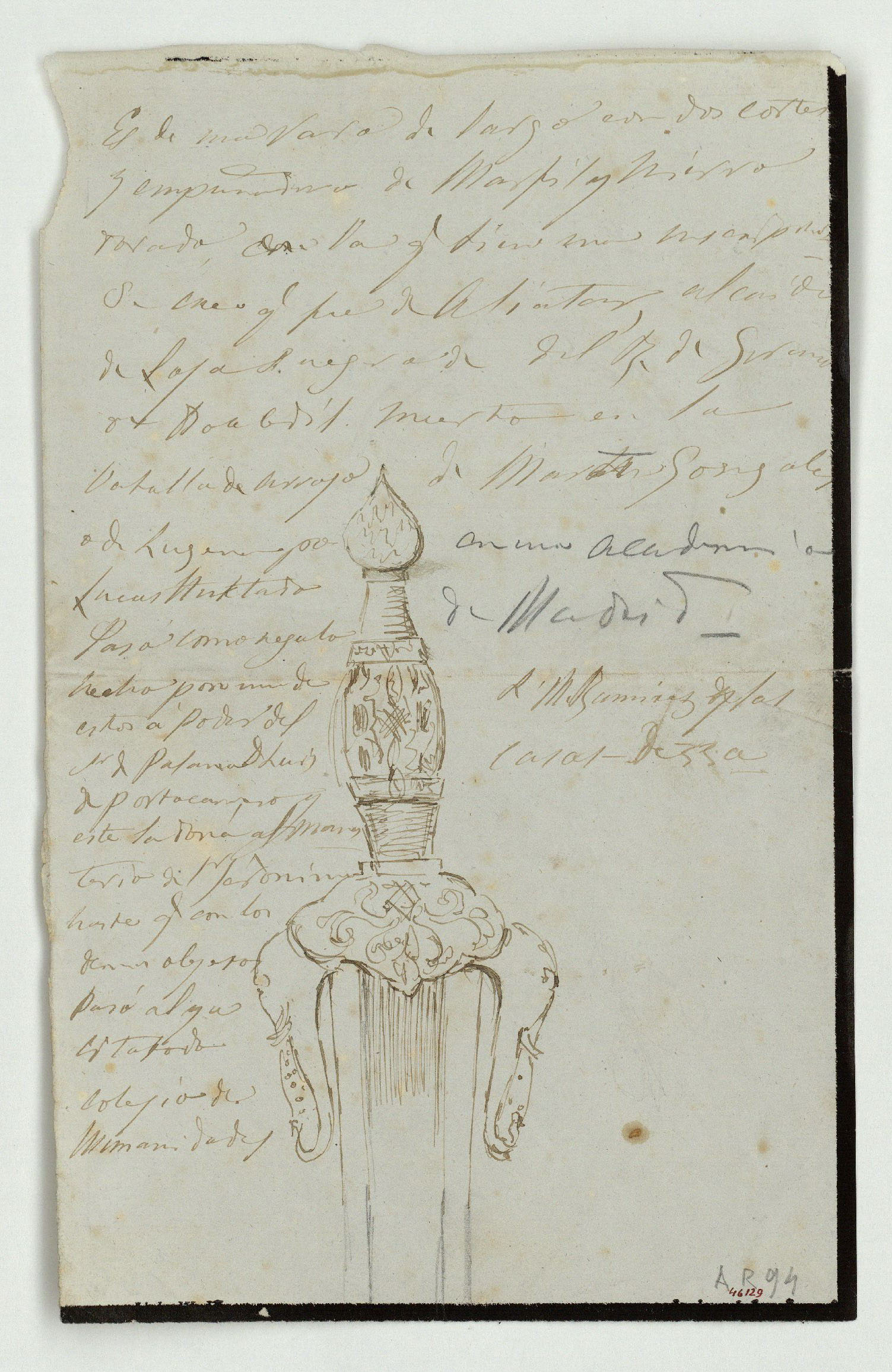 image for: Marià Fortuny - Pom i guarnició d&#039;espasa d&#039;estil musulmà - Cap a 1863-1868