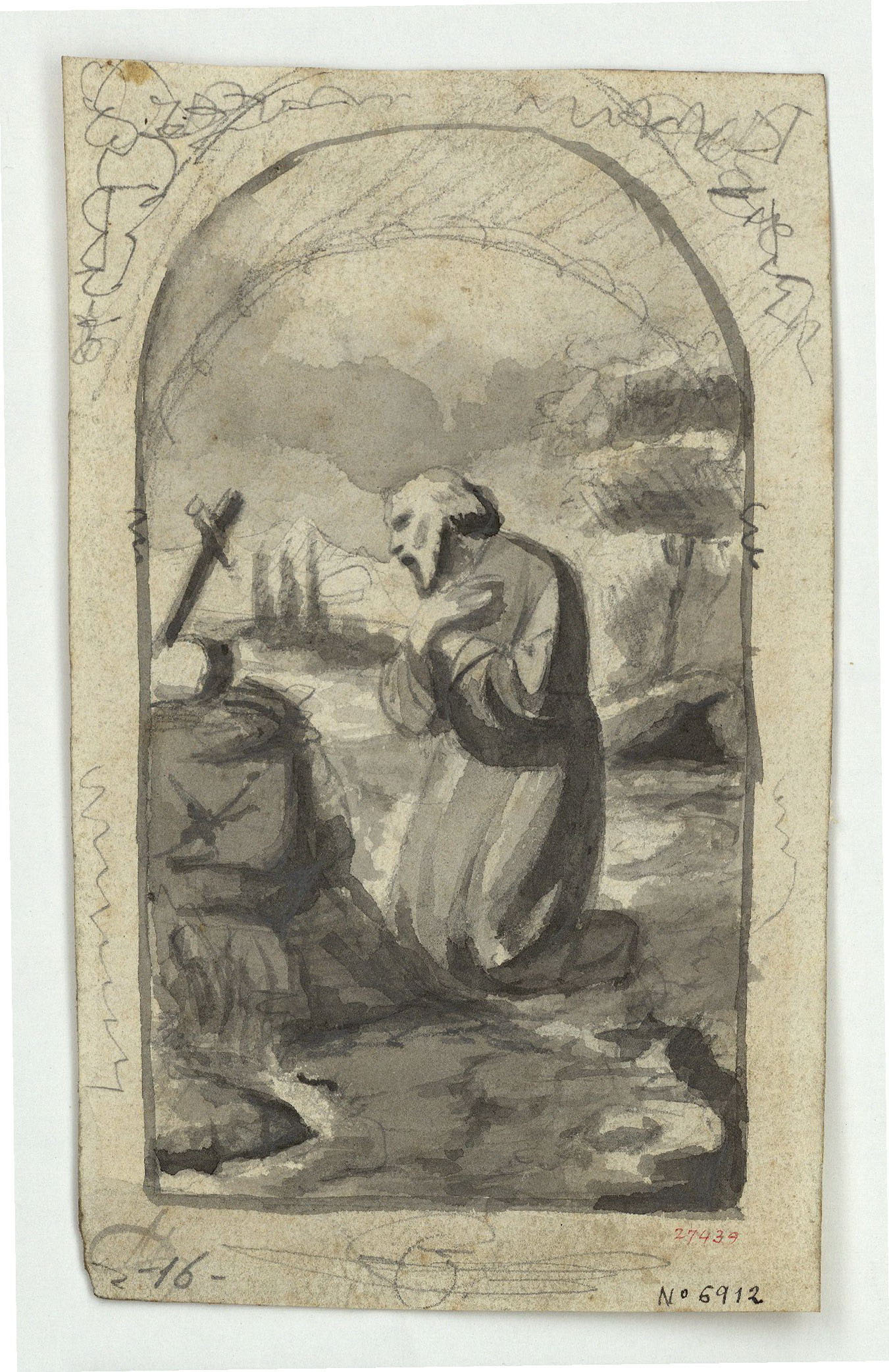 image for: Marià Fortuny - Sant anacoreta - Cap a 1856-1858