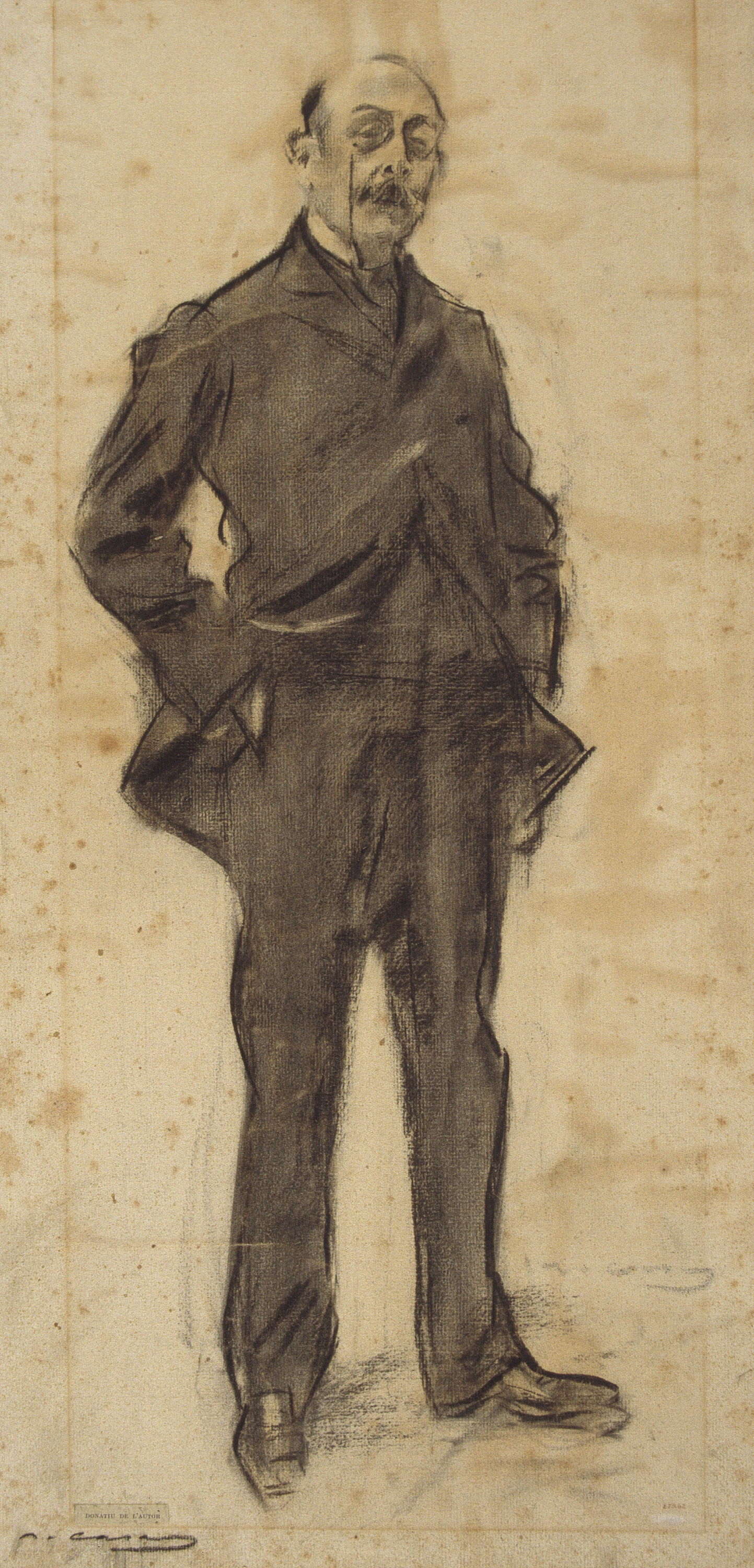 image for: Ramon Casas - Retrat d&#039;Ezequiel Boixet - Cap a 1897-1899
