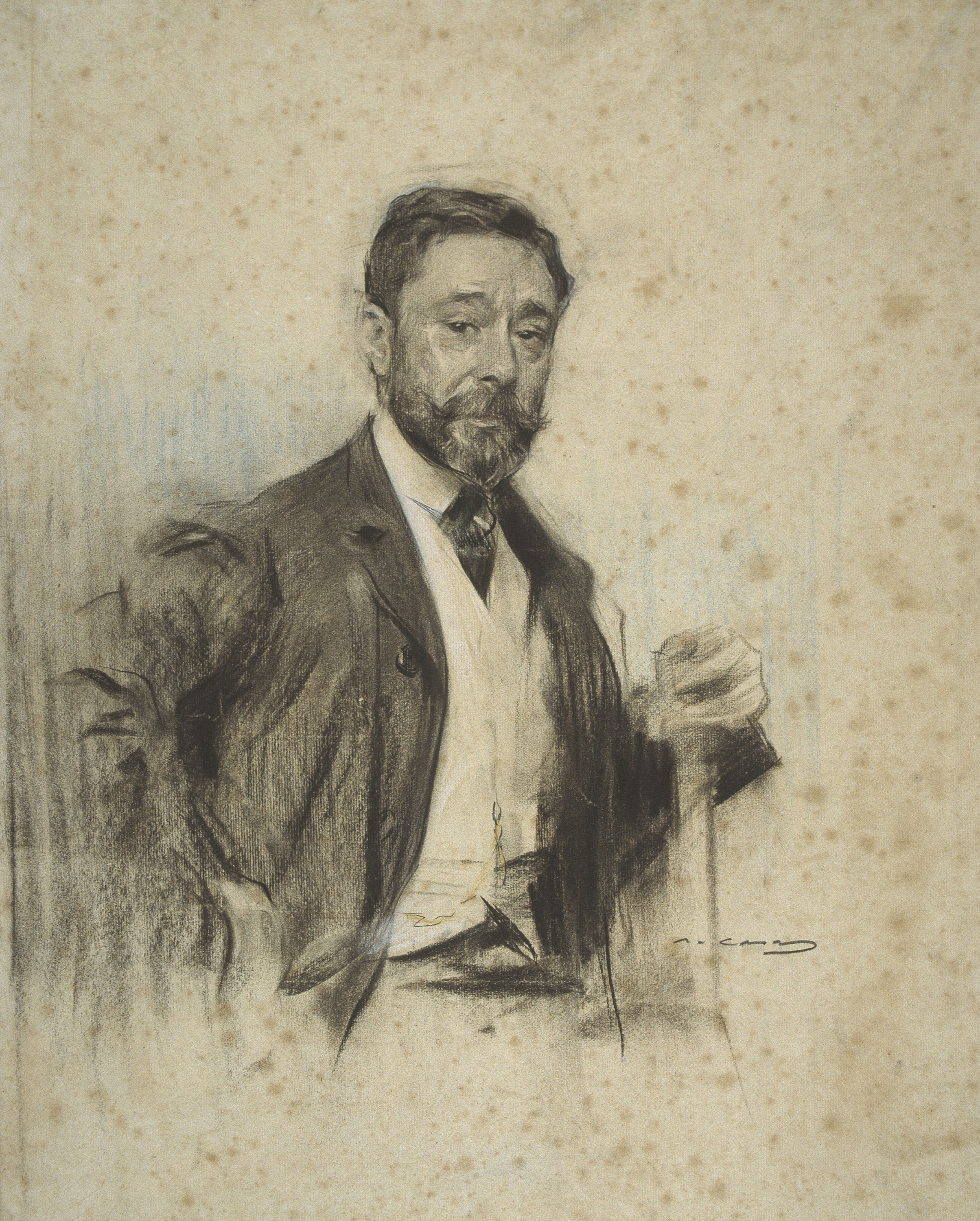 image for: Ramon Casas - Retrat de Gonzalo Bilbao - 1904