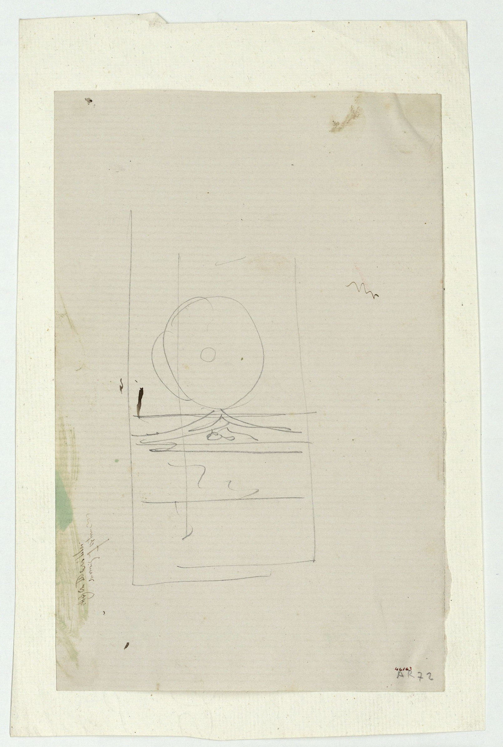 image for: Marià Fortuny - Esbós de fulla d&#039;espasa - Cap a 1870-1872