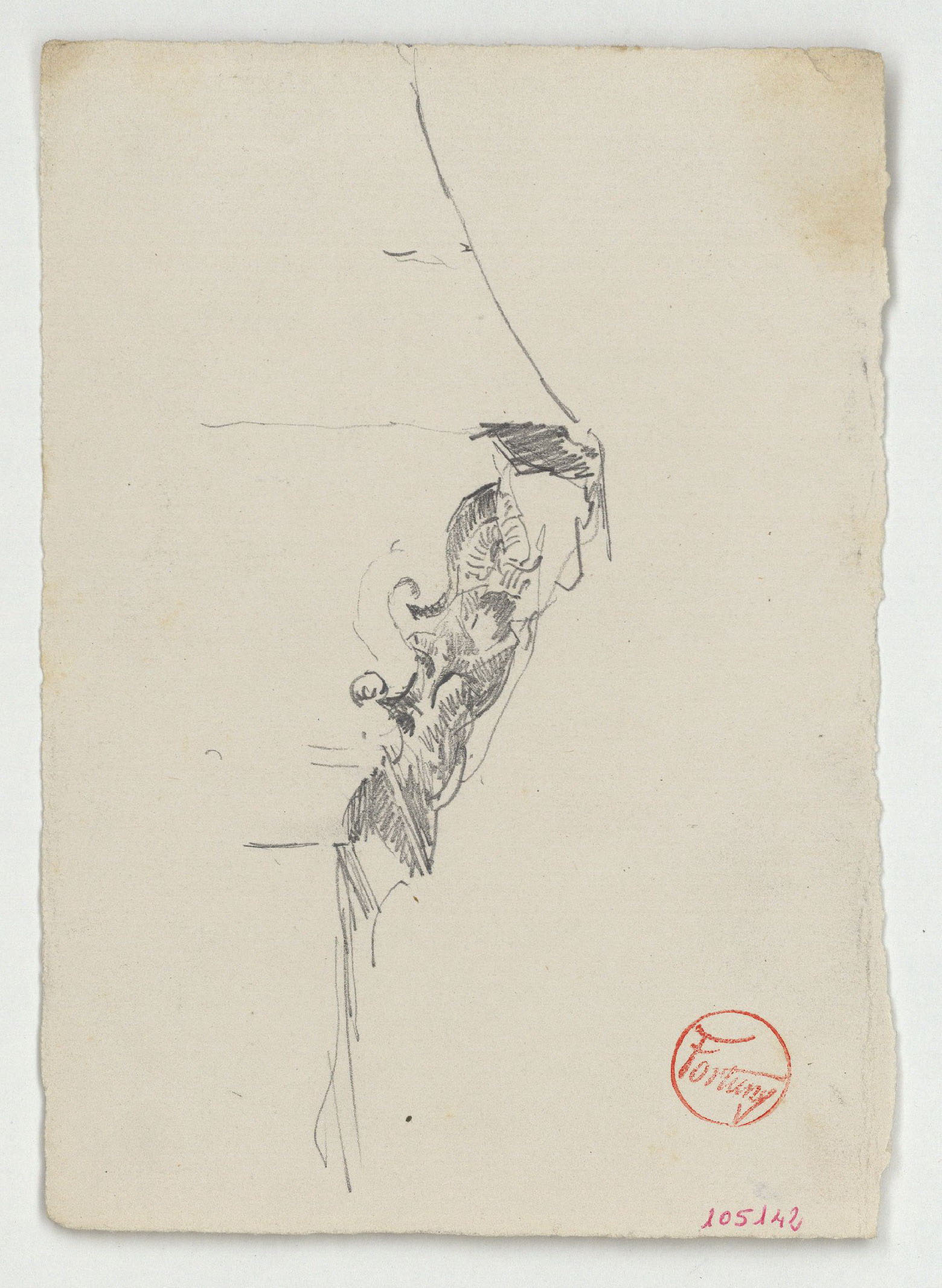image for: Marià Fortuny - Perfil d&#039;un capitell d&#039;estil musulmà - Cap a 1860-1862