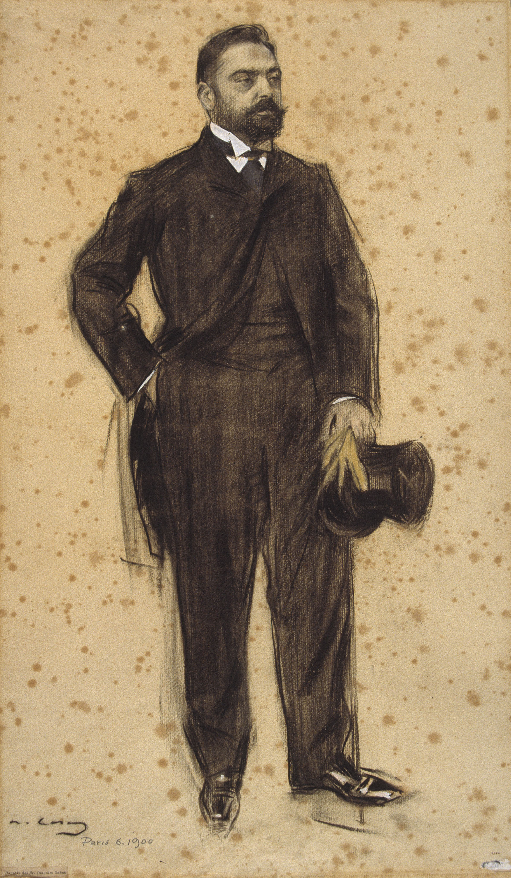 image for: Ramon Casas - Retrat de Joaquim Cabot - 1900