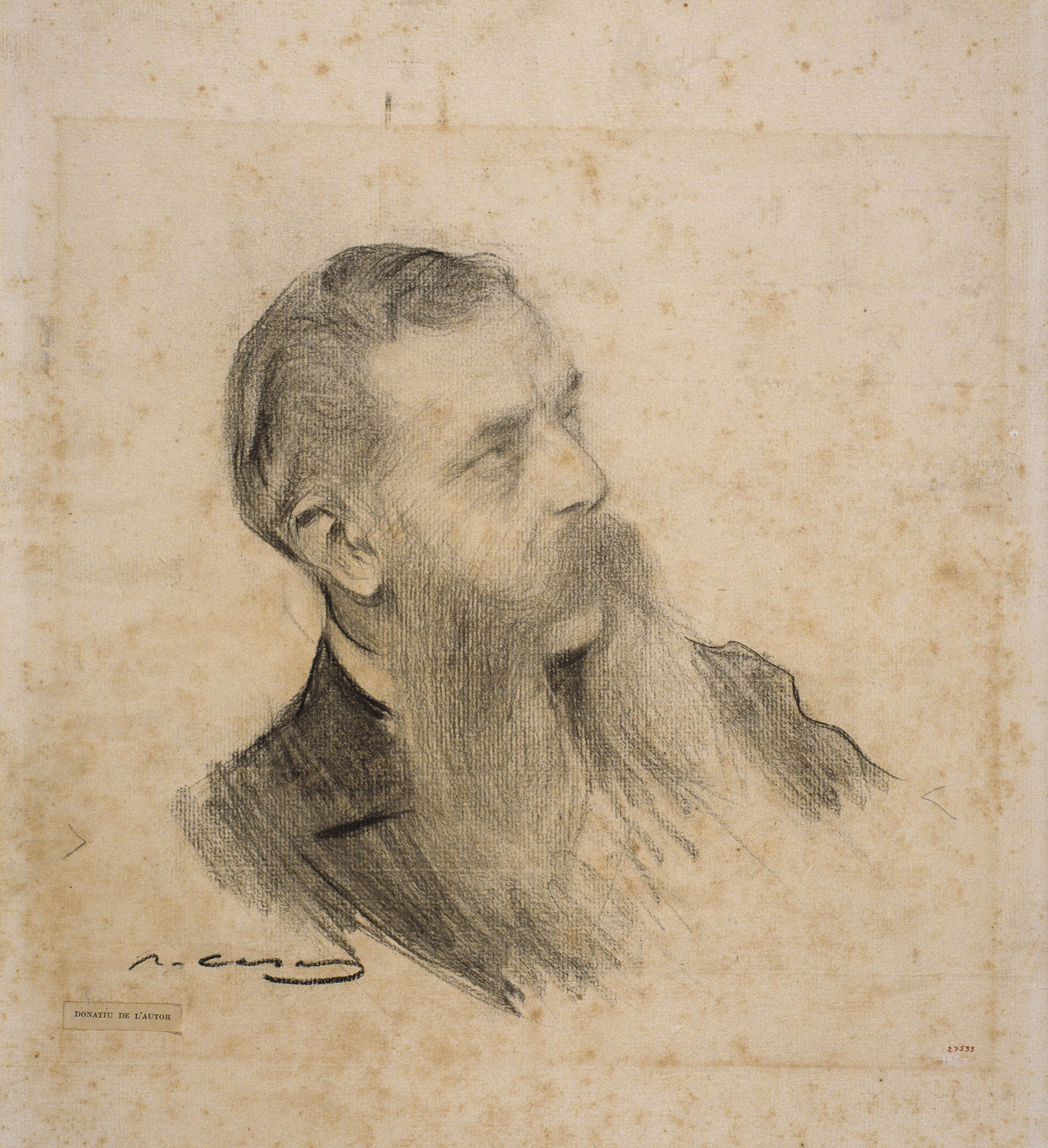 image for: Ramon Casas - Retrat de Guillem de Boladeres - Cap a 1903-1904