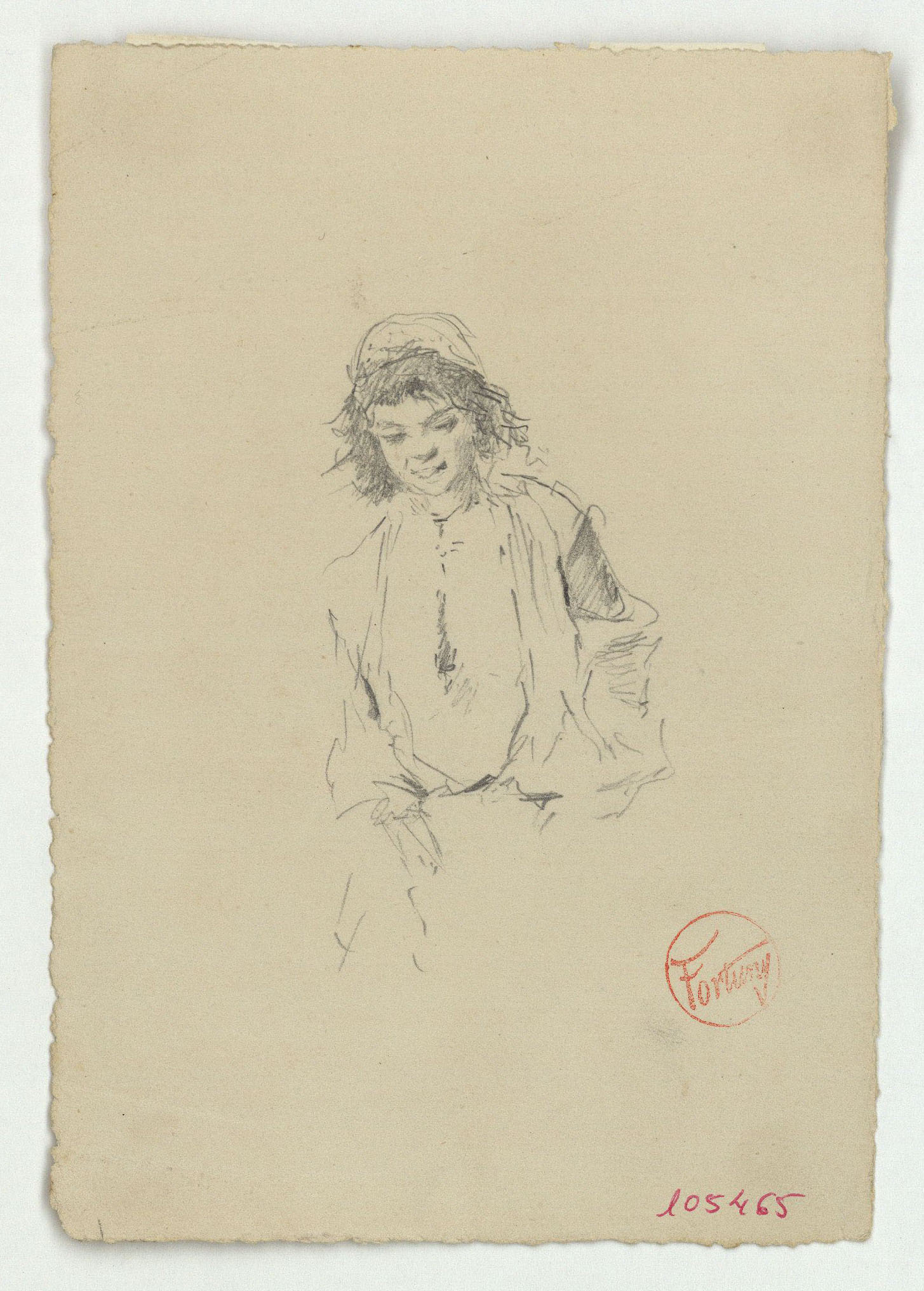 image for: Marià Fortuny - Jove marroquí - Cap a 1860-1862