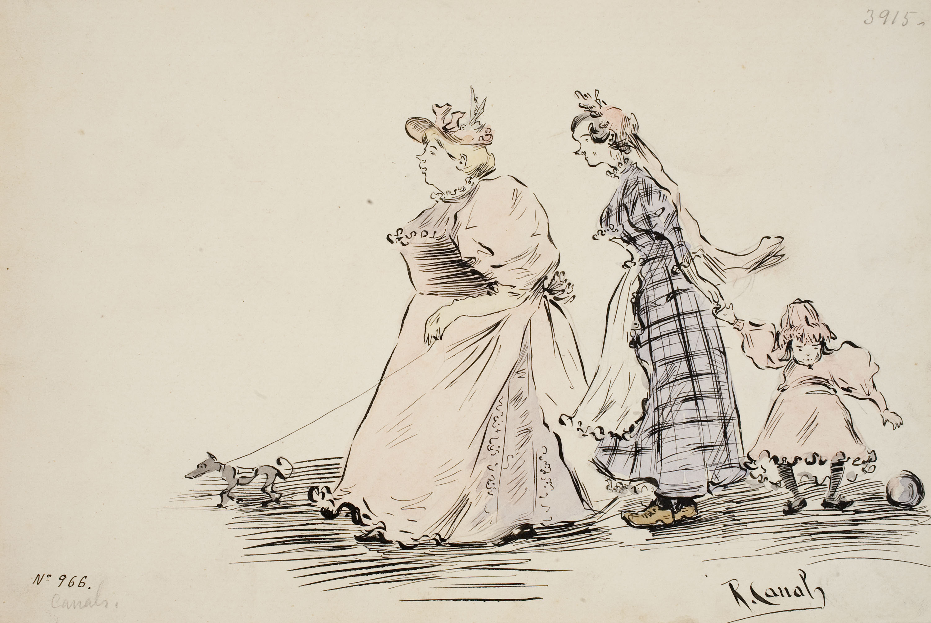 image for: Ricard Canals - De passeig - Cap a 1896