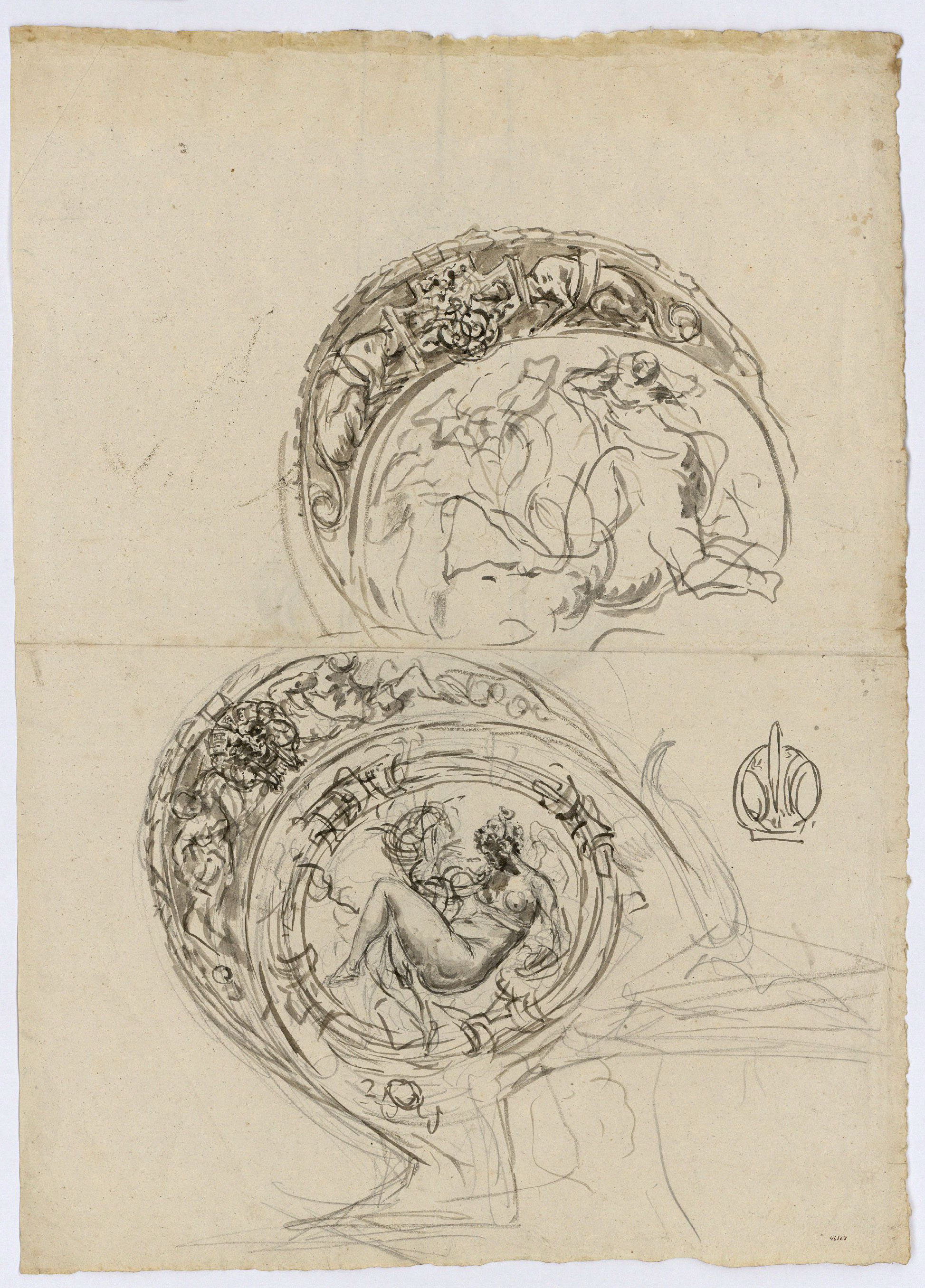 image for: Marià Fortuny - Espasa d&#039;estil renaixentista (anvers) / Cascs d&#039;estil renaixentista (revers) - Cap a 1867-1872 [1]