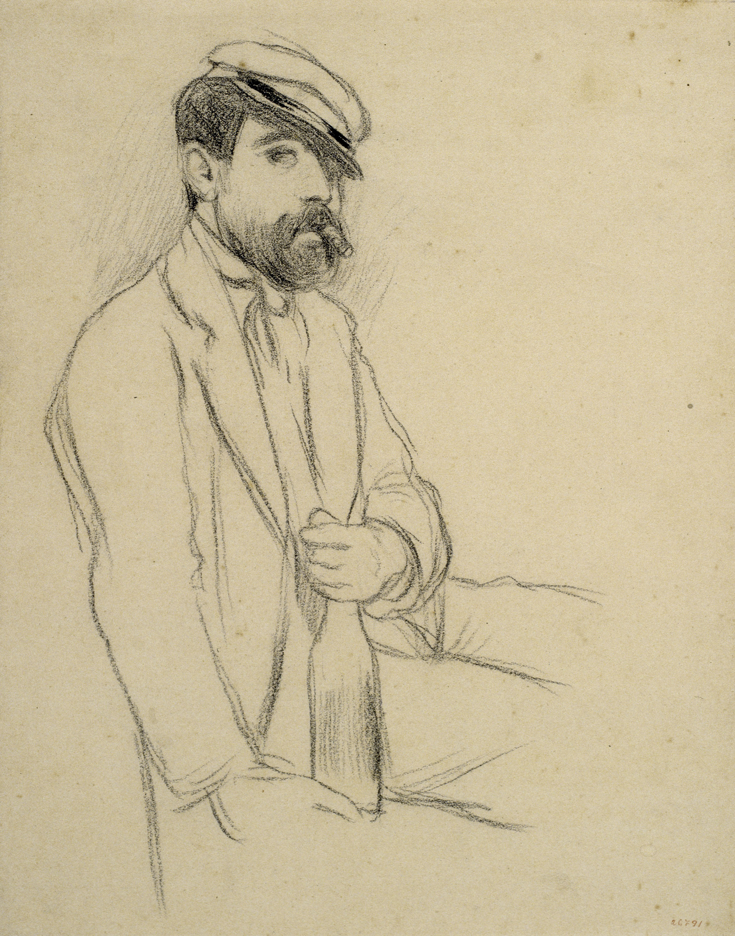 image for: Santiago Rusiñol - Retrat d&#039;home - Cap a 1895-1897