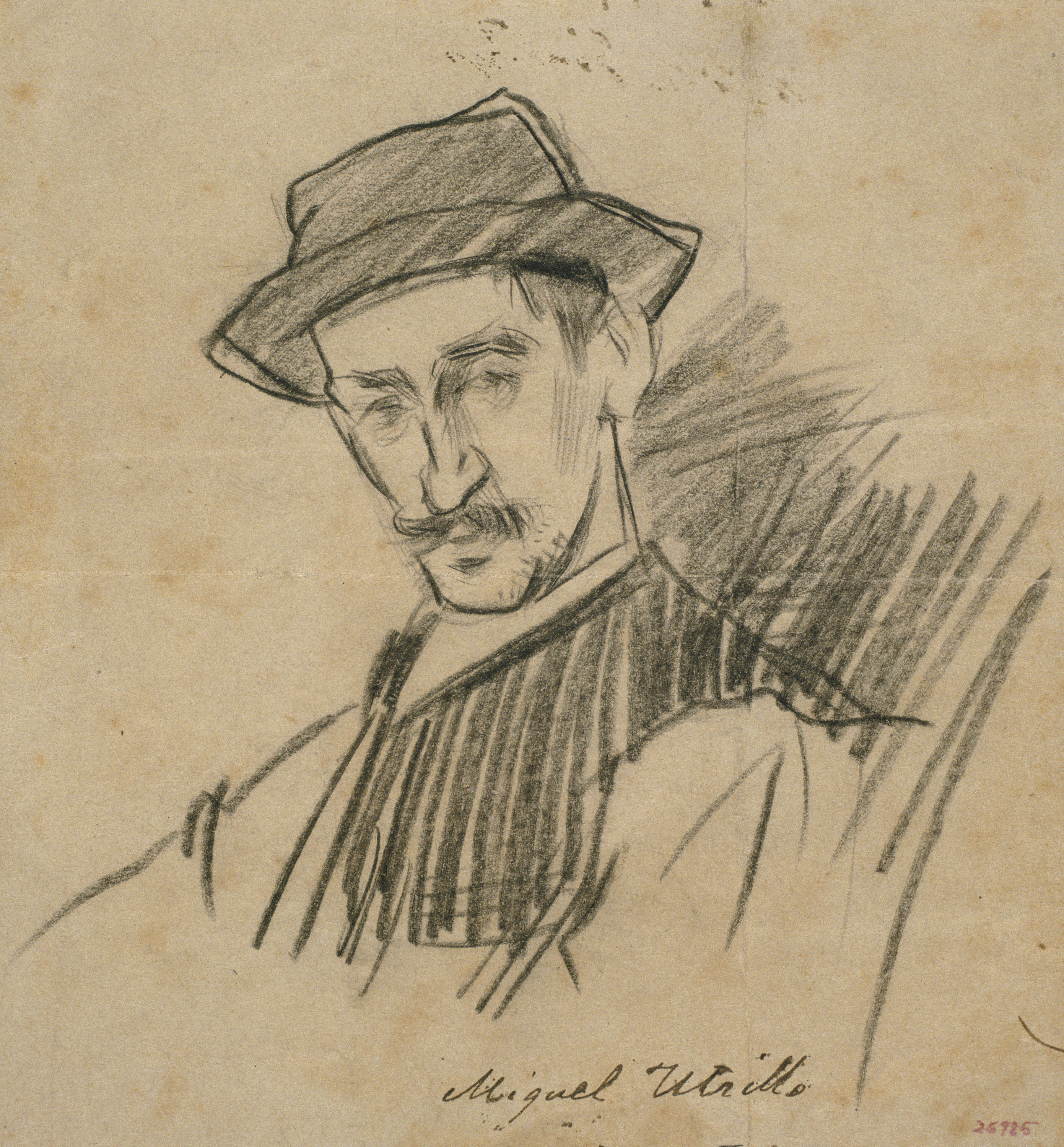 image for: Ramon Casas - Retrat de Miquel Utrillo - Cap a 1890-1892