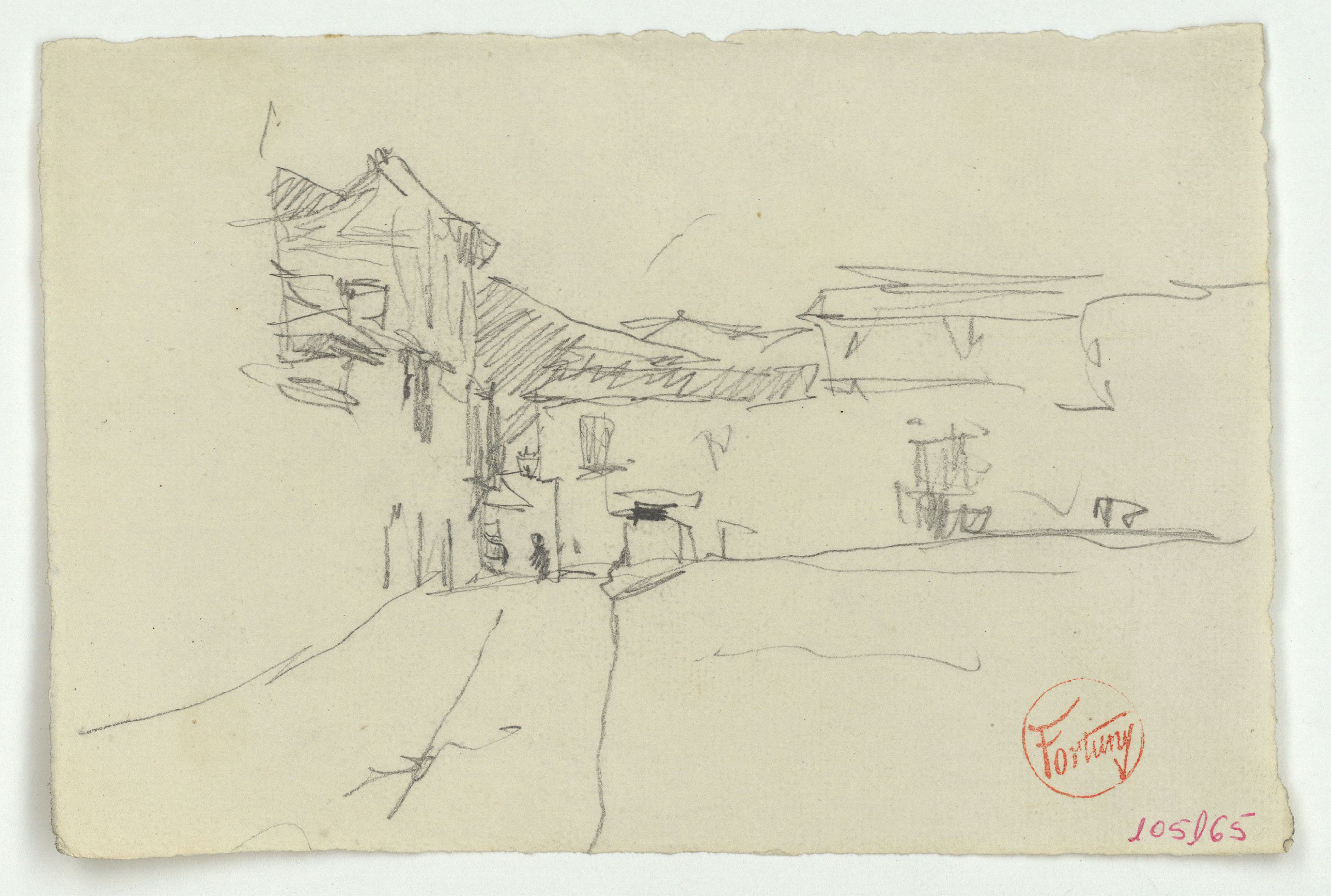 image for: Marià Fortuny - Plaça de poble - Cap a 1870-1872