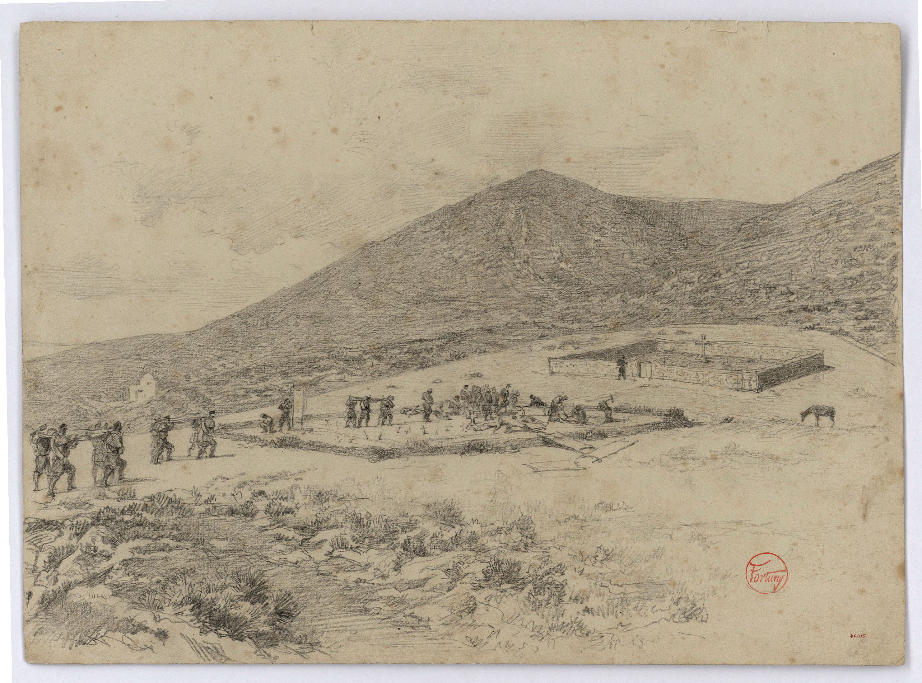 image for: Marià Fortuny - El cementiri cristià de Tetuan - Cap a 1860-1862