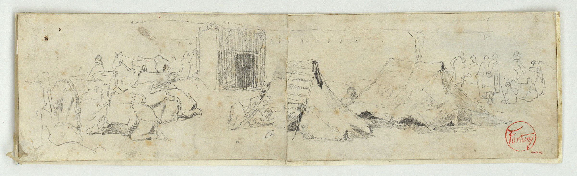 image for: Marià Fortuny - Campament marroquí - Cap a 1860-1862