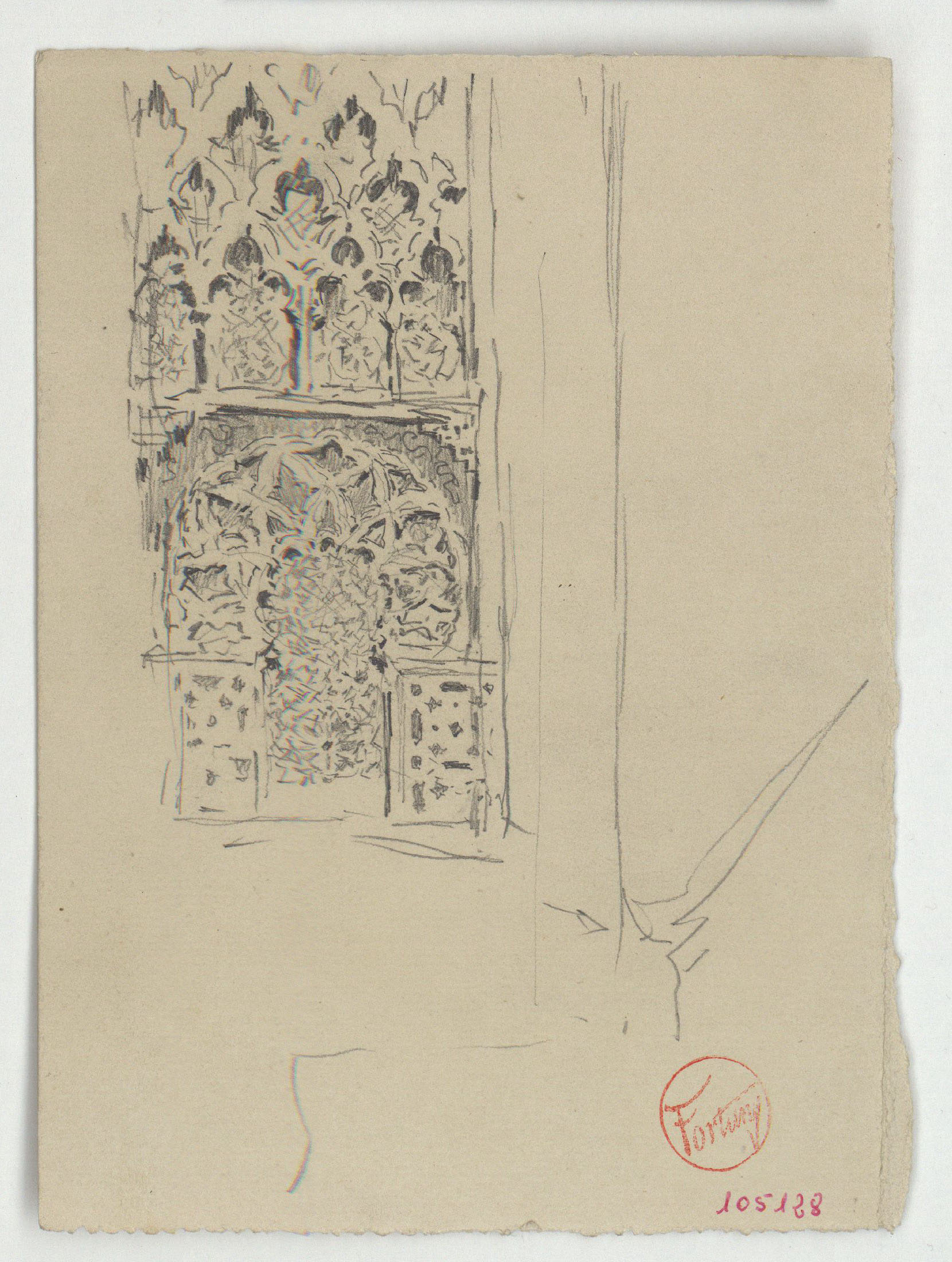 image for: Marià Fortuny - Portada d&#039;estil musulmà - Cap a 1870-1872