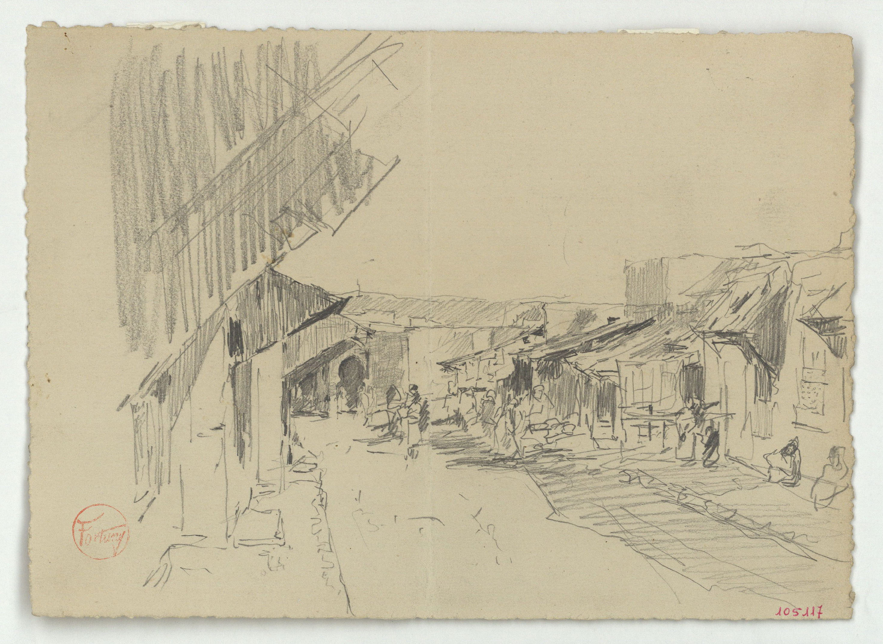 image for: Marià Fortuny - Plaça marroquina - Cap a 1860-1862