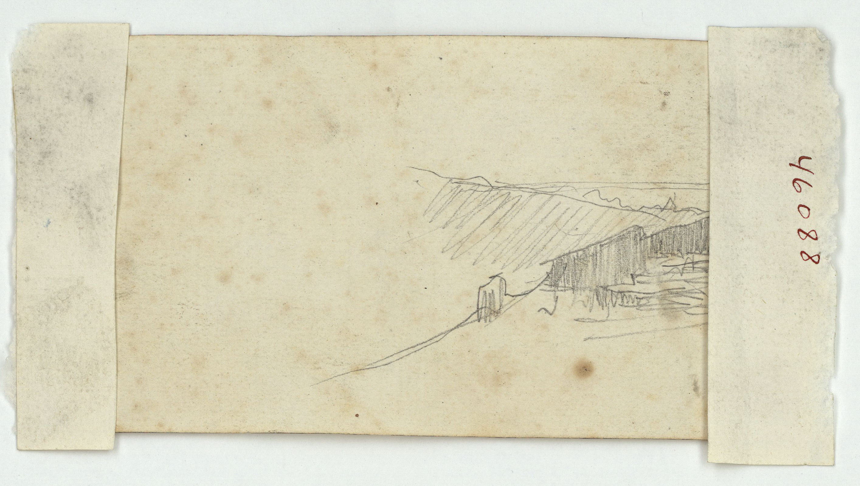 image for: Marià Fortuny - Genets marroquins (anvers) / Paisatge (revers) - Cap a 1860-1862 [1]