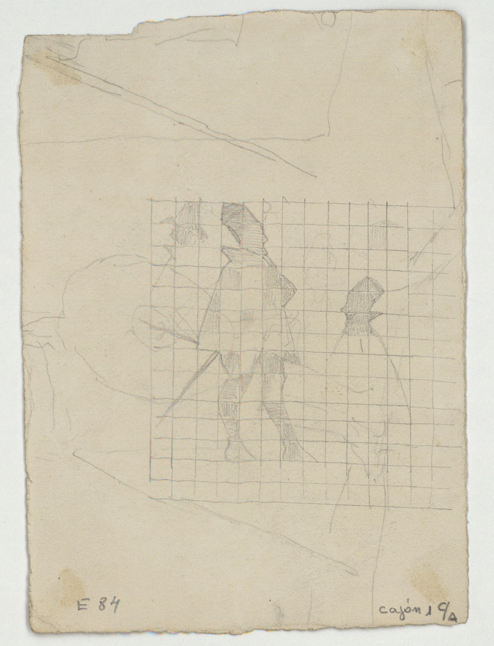 image for: Marià Fortuny - Pujada del Chapiz (Granada) (anvers) / Dues imatges de Felip II (revers) - Cap a 1870-1872 [1]