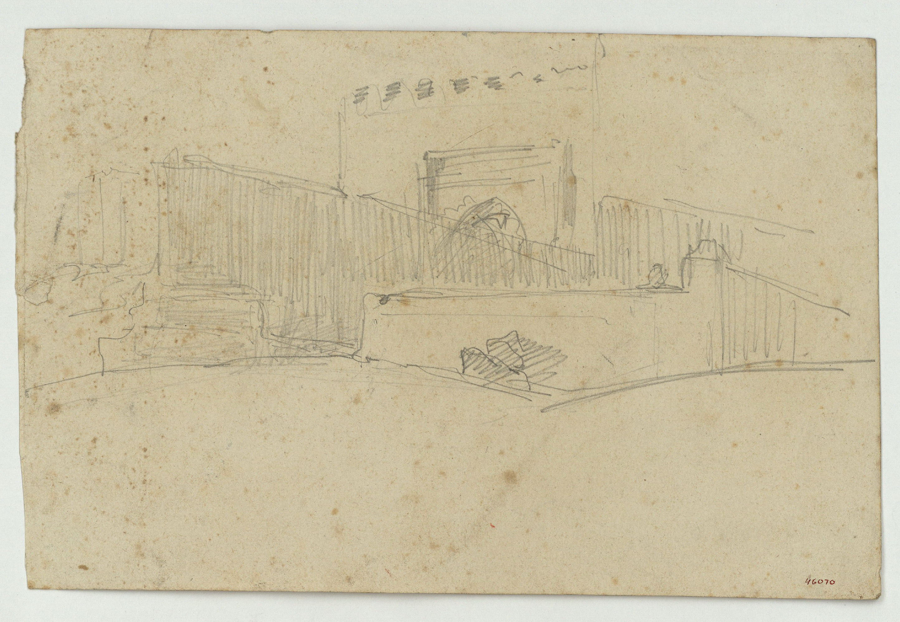 image for: Marià Fortuny - Carrer marroquí (anvers) / Marroquins (revers) - Cap a 1860-1862