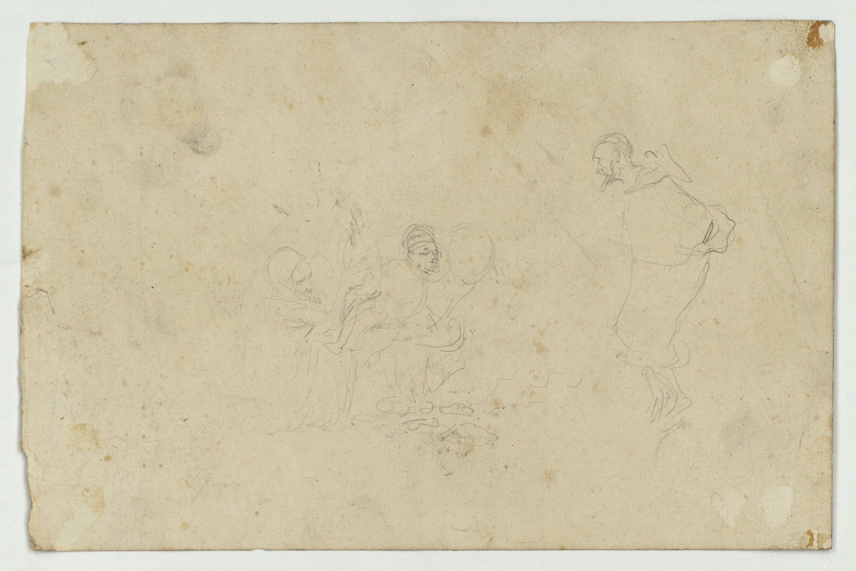 image for: Marià Fortuny - Carrer marroquí (anvers) / Marroquins (revers) - Cap a 1860-1862 [1]