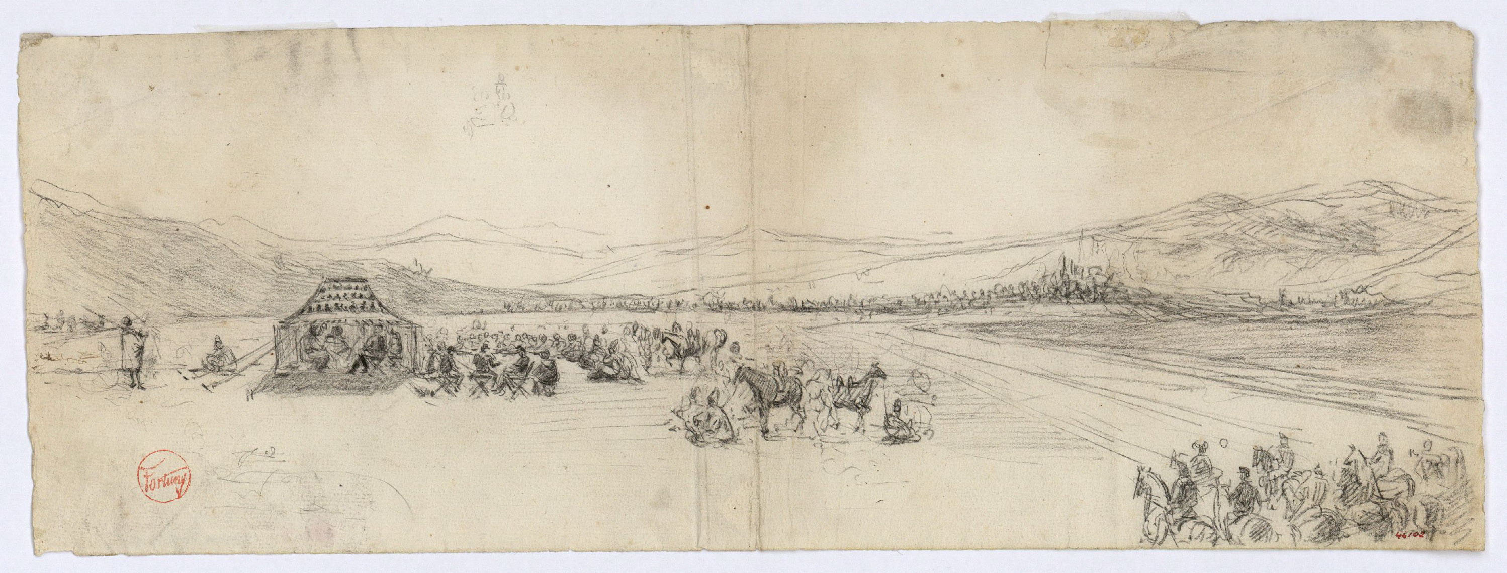 image for: Marià Fortuny - La conferència de pau del 23 de febrer de 1860 - 1860