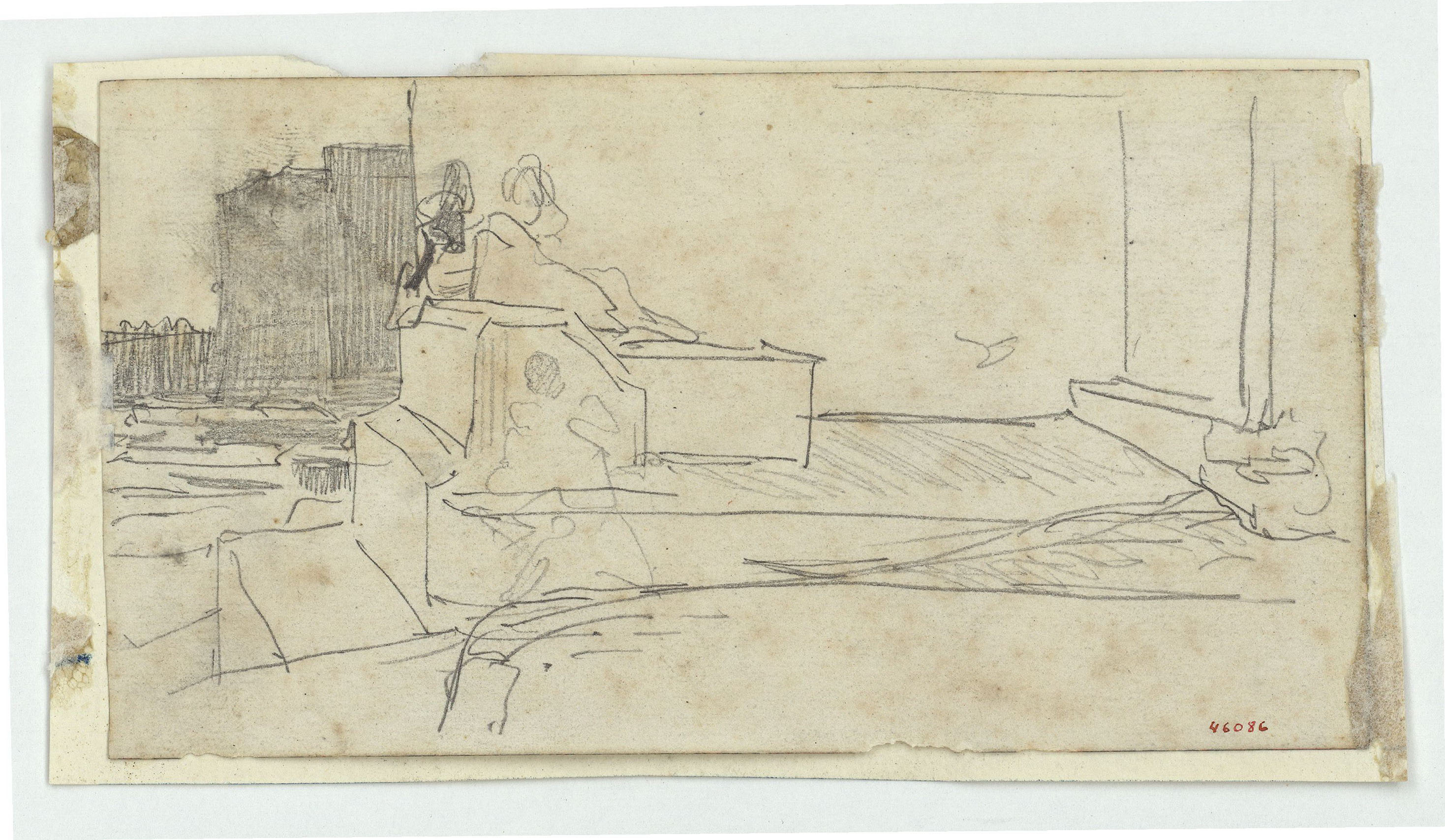 image for: Marià Fortuny - Marroquí ajagut - Cap a 1860-1862