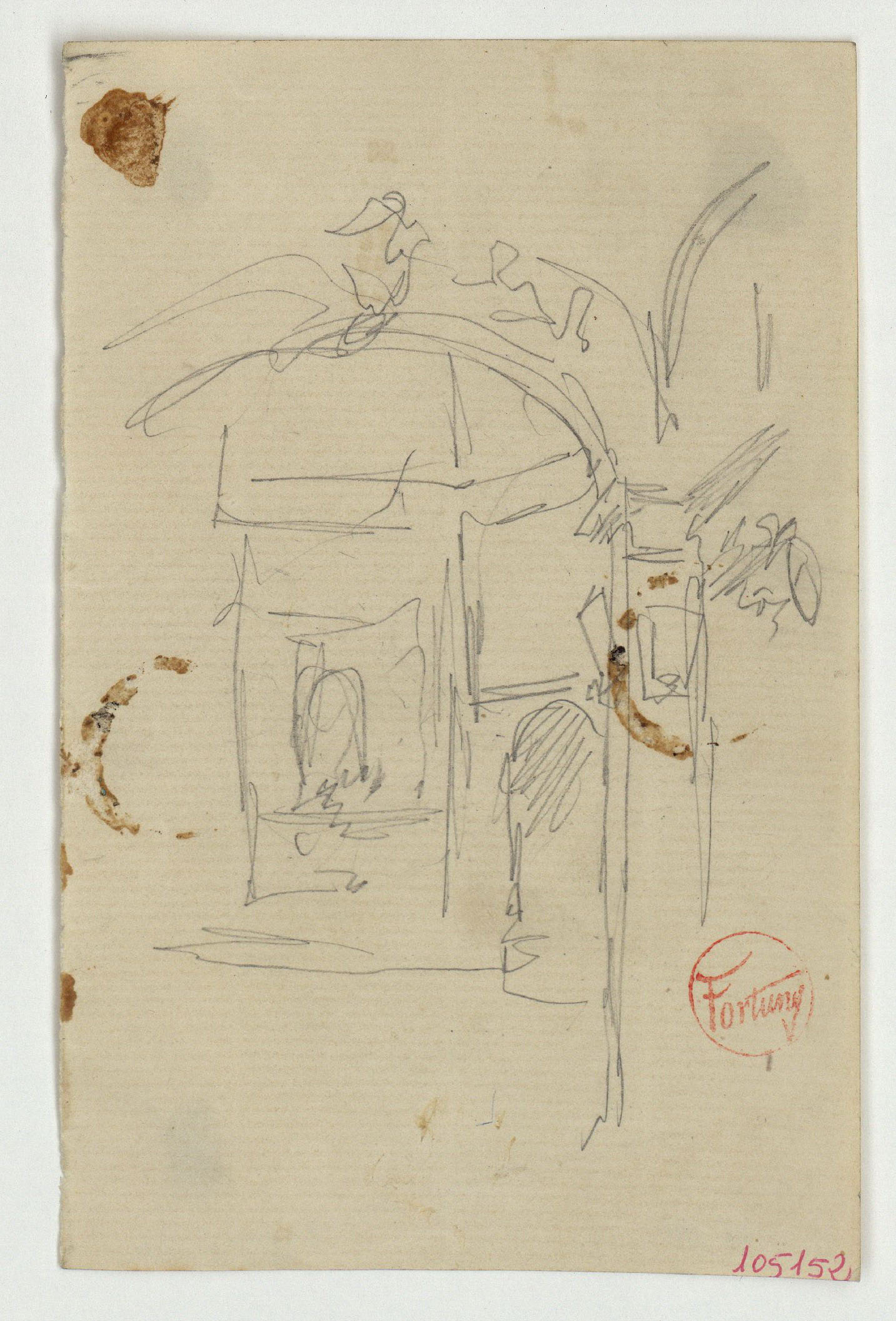 image for: Marià Fortuny - Vista d&#039;un interior - Cap a 1868-1872