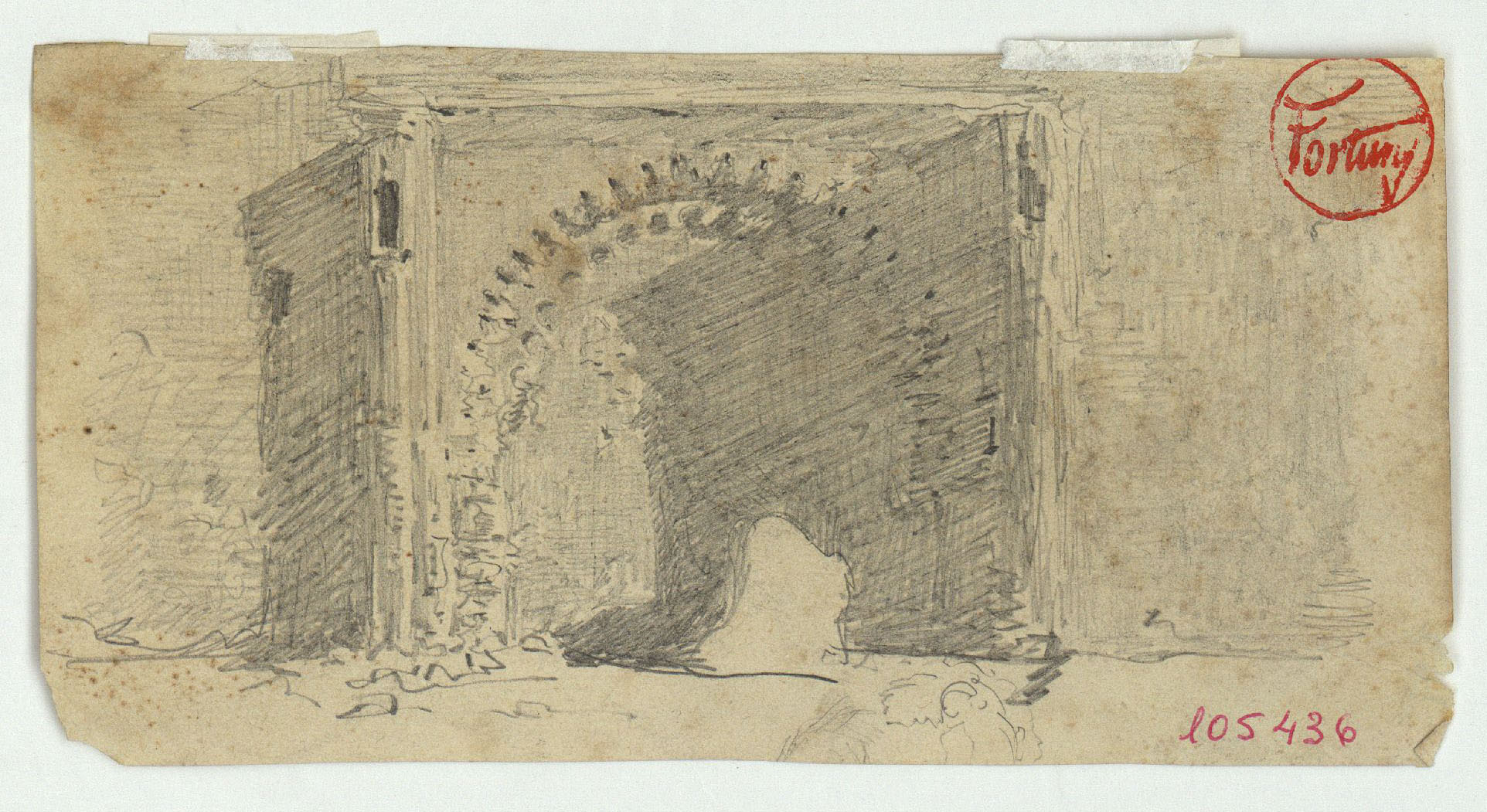 image for: Marià Fortuny - Ruïnes marroquines - Cap a 1860-1862