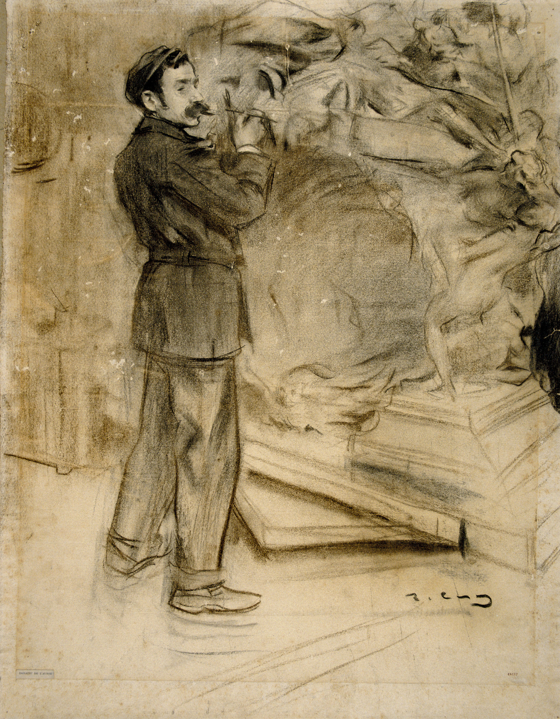 image for: Ramon Casas - Retrat de Mariano Benlliure - Cap a 1900