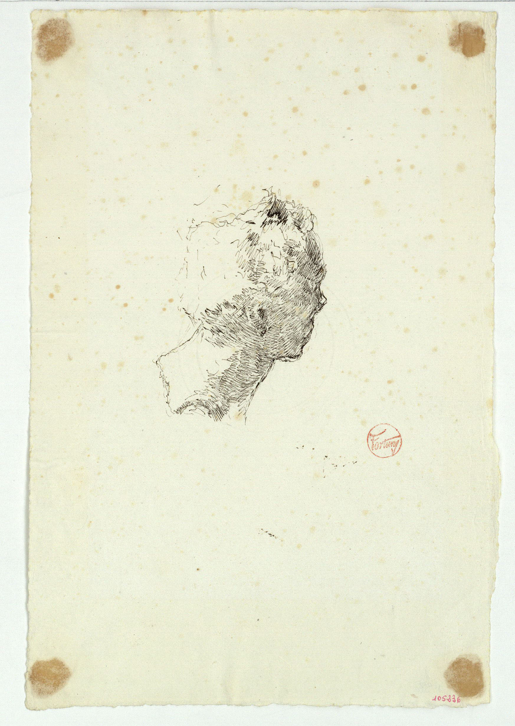 image for: Marià Fortuny - Retrat de Vincenzo Gemito - Cap a 1874