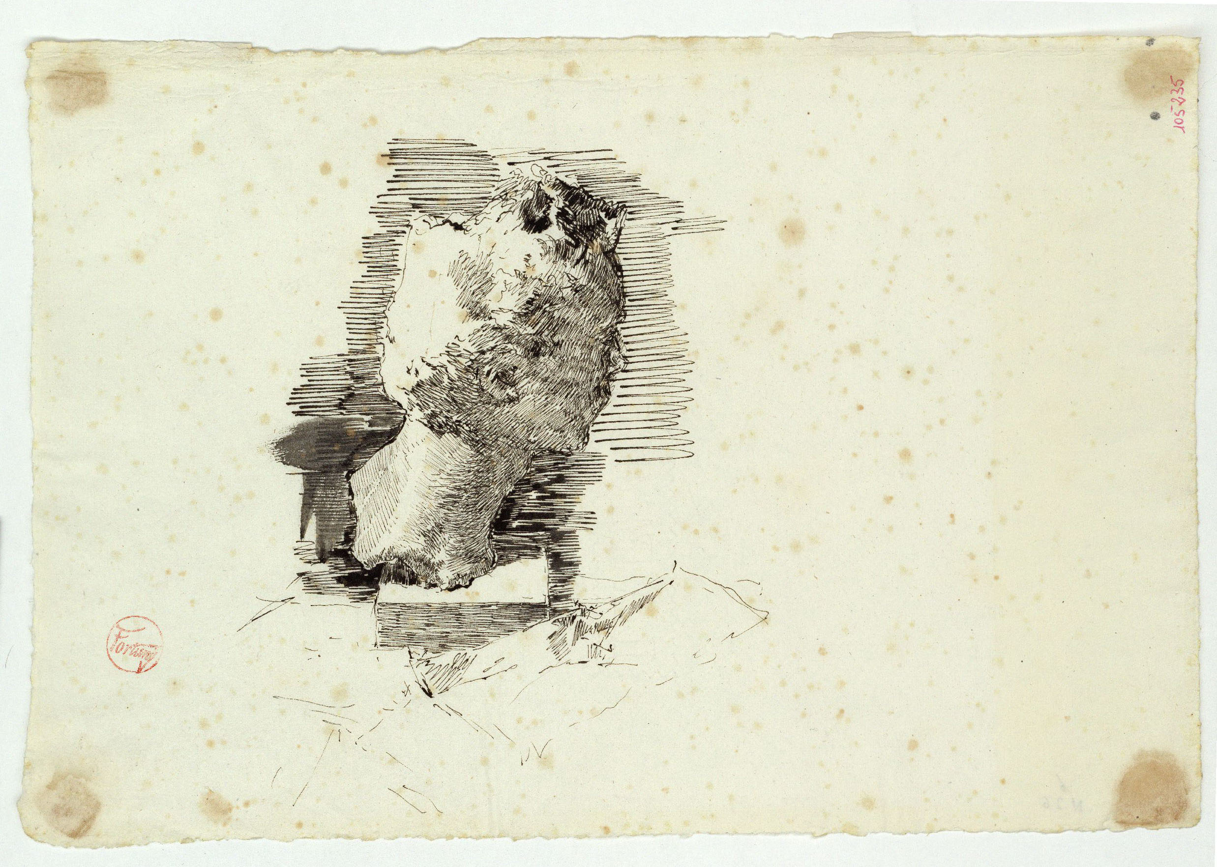 image for: Marià Fortuny - Retrat de Vincenzo Gemito - Cap a 1874