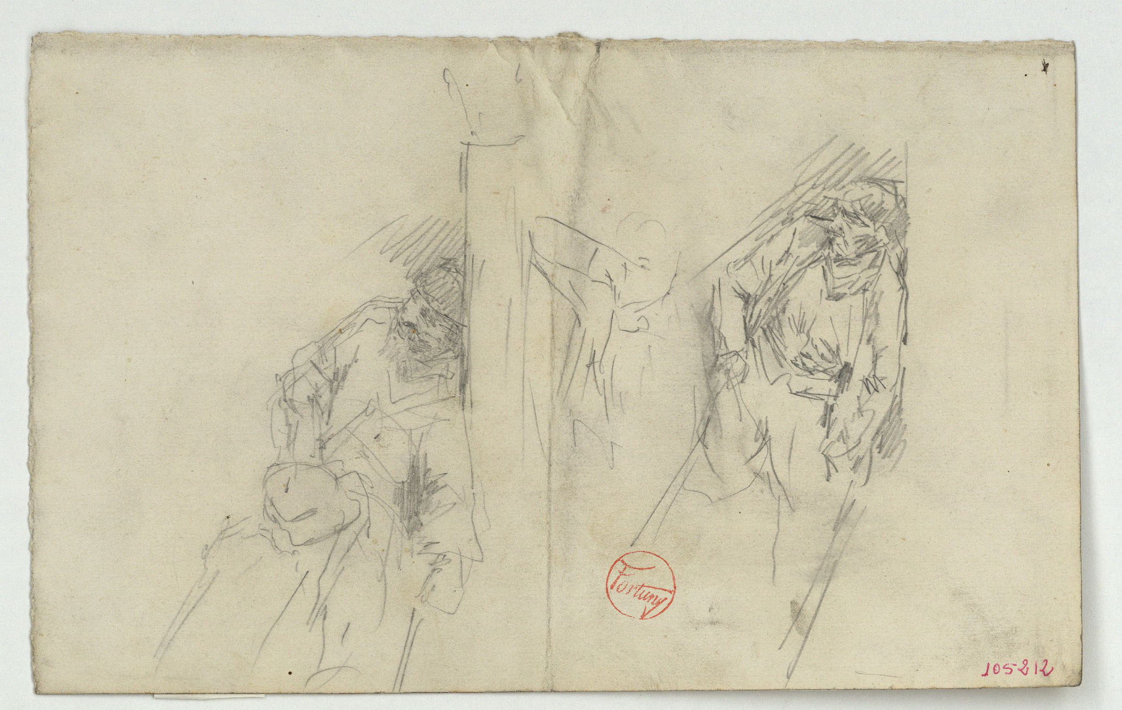 image for: Marià Fortuny - Estudi per al quadre «L&#039;Ajuntament vell de Granada» - Cap a 1872